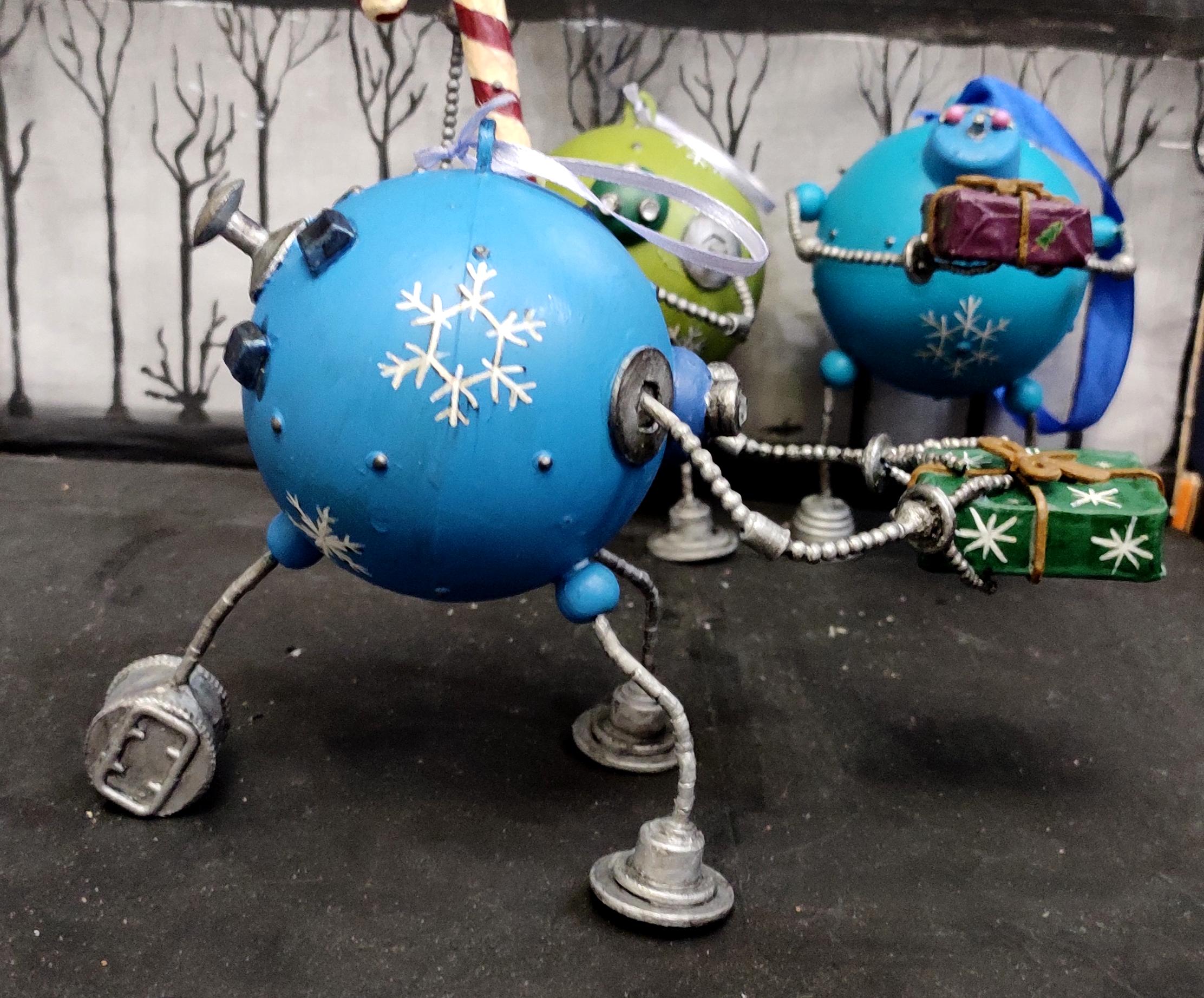 Beads, Christmas Decoration, Christmas Ornaments, Do-it-yourself, Gift, New Year, Present, Robot, Scratch Build