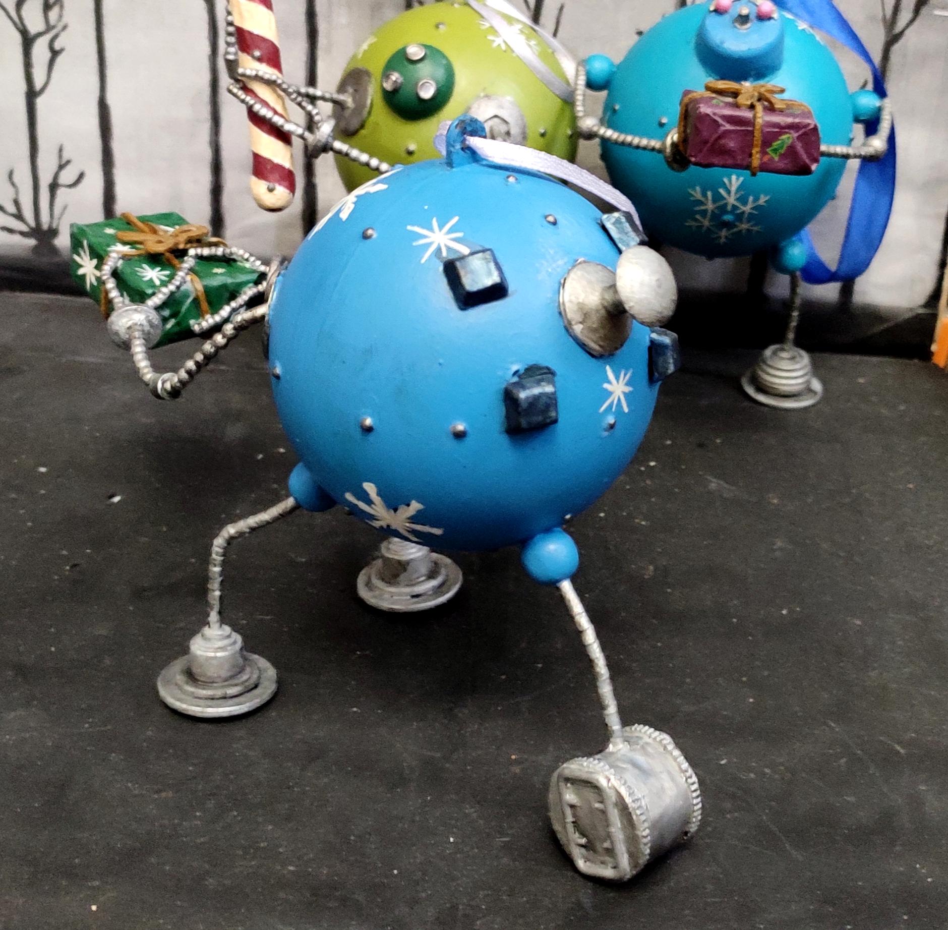 Beads, Christmas Decoration, Christmas Ornaments, Do-it-yourself, Gift, New Year, Present, Robot, Scratch Build