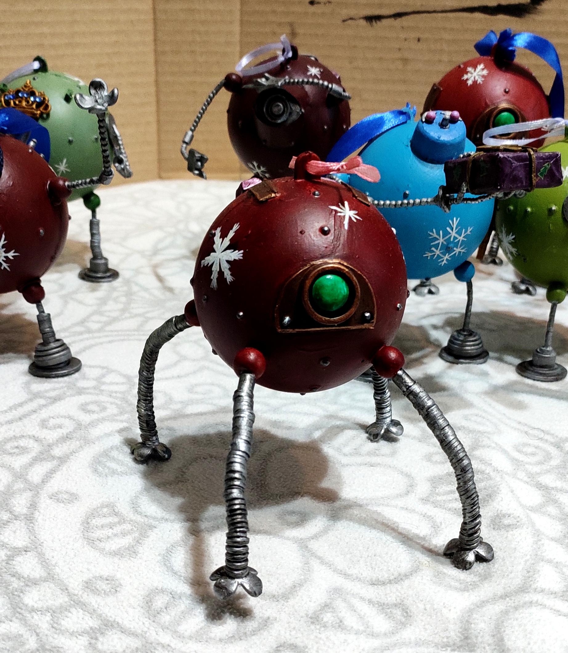 Beads, Christmas Decoration, Christmas Ornaments, Do-it-yourself, Gift, New Year, Robot, Scratch Build
