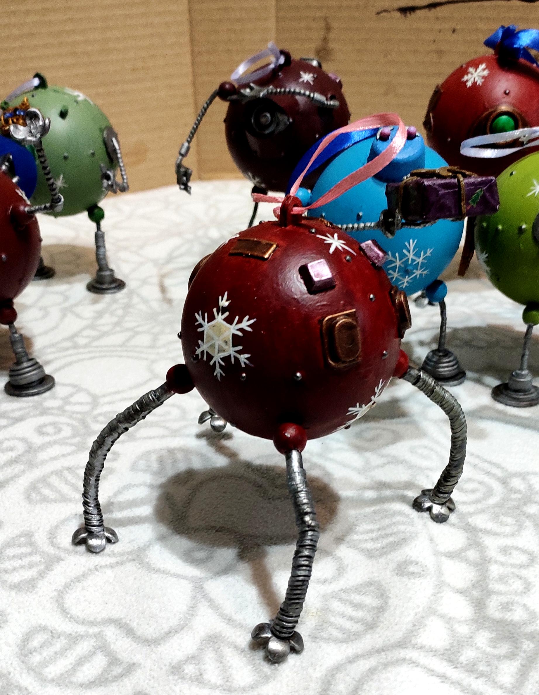 Beads, Christmas Decoration, Christmas Ornaments, Do-it-yourself, Gift, New Year, Robot, Scratch Build