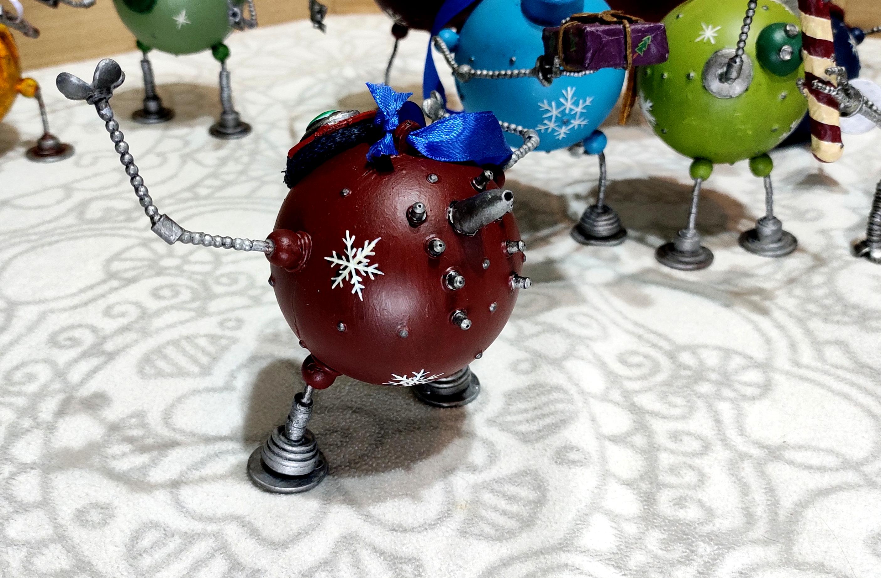 Beads, Christmas Decoration, Christmas Ornaments, Do-it-yourself, Gift, New Year, Robot, Scratch Build