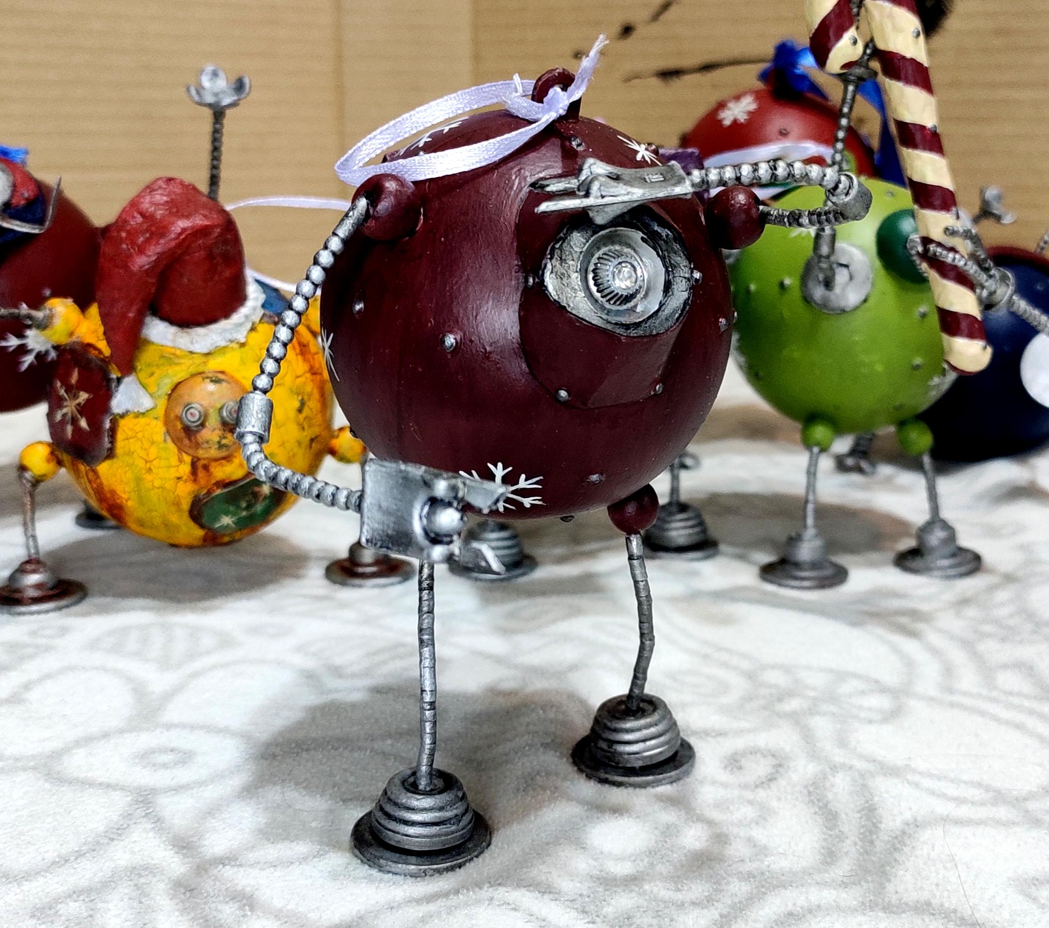 Beads, Christmas Decoration, Christmas Ornaments, Do-it-yourself, Gift, New Year, Robot, Scratch Build