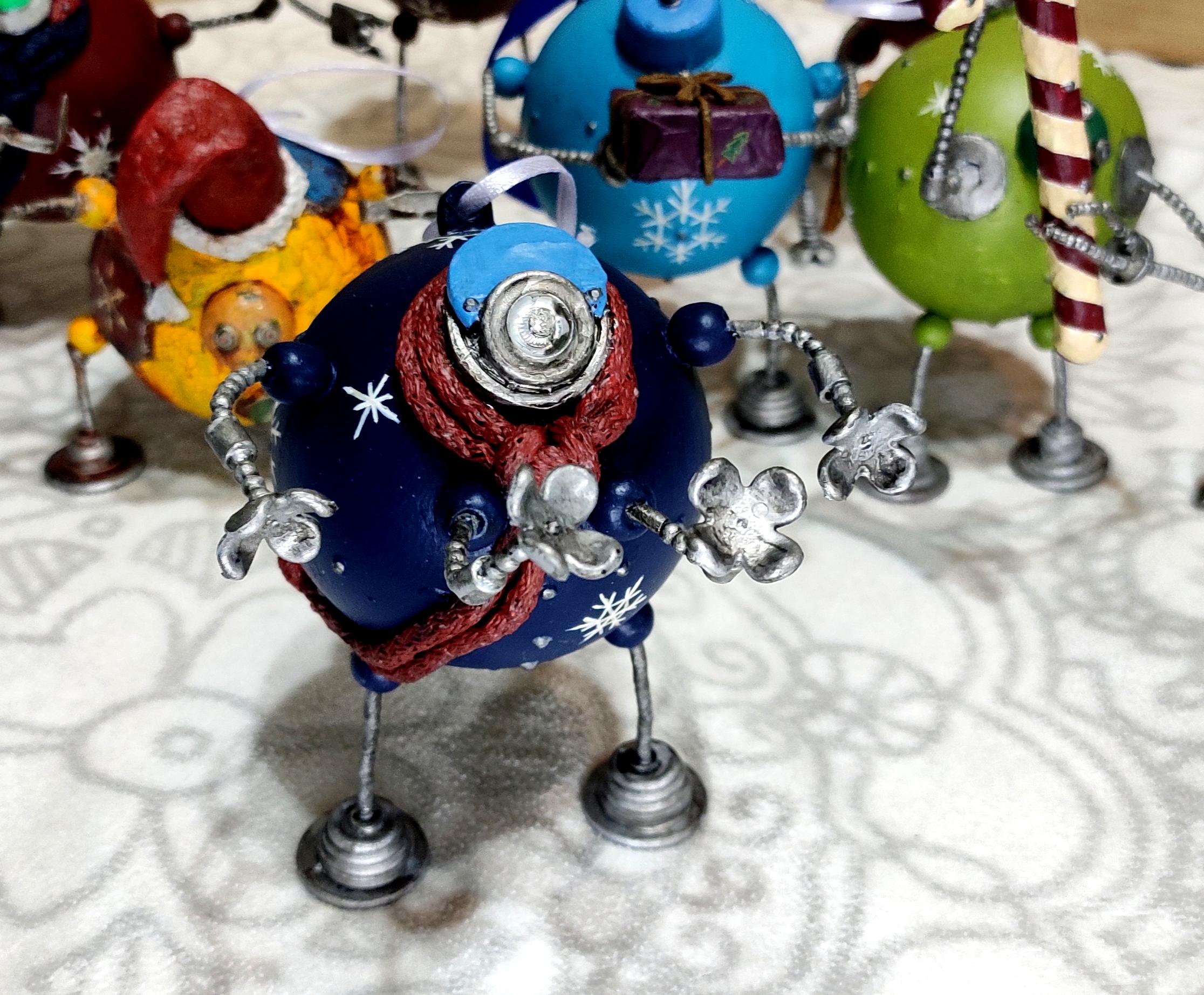 Beads, Christmas Decoration, Christmas Ornaments, Do-it-yourself, Gift, New Year, Robot, Scarf, Scratch Build