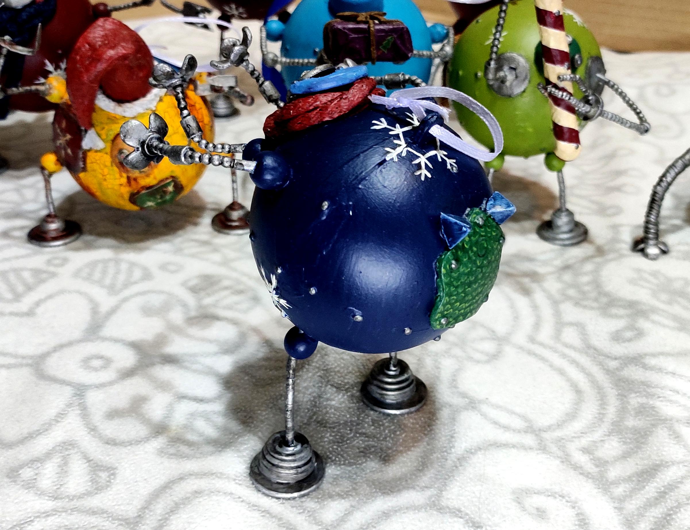 Beads, Christmas Decoration, Christmas Ornaments, Do-it-yourself, Gift, New Year, Robot, Scratch Build
