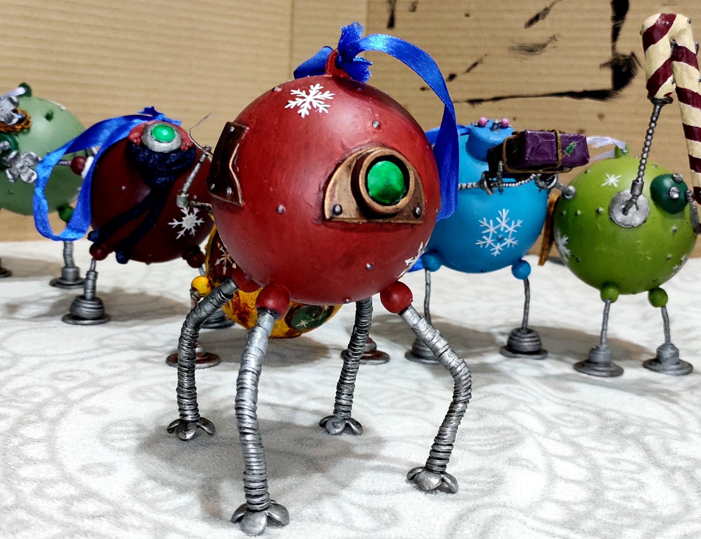Beads, Christmas Decoration, Christmas Ornaments, Do-it-yourself, Gift, New Year, Robot, Scratch Build