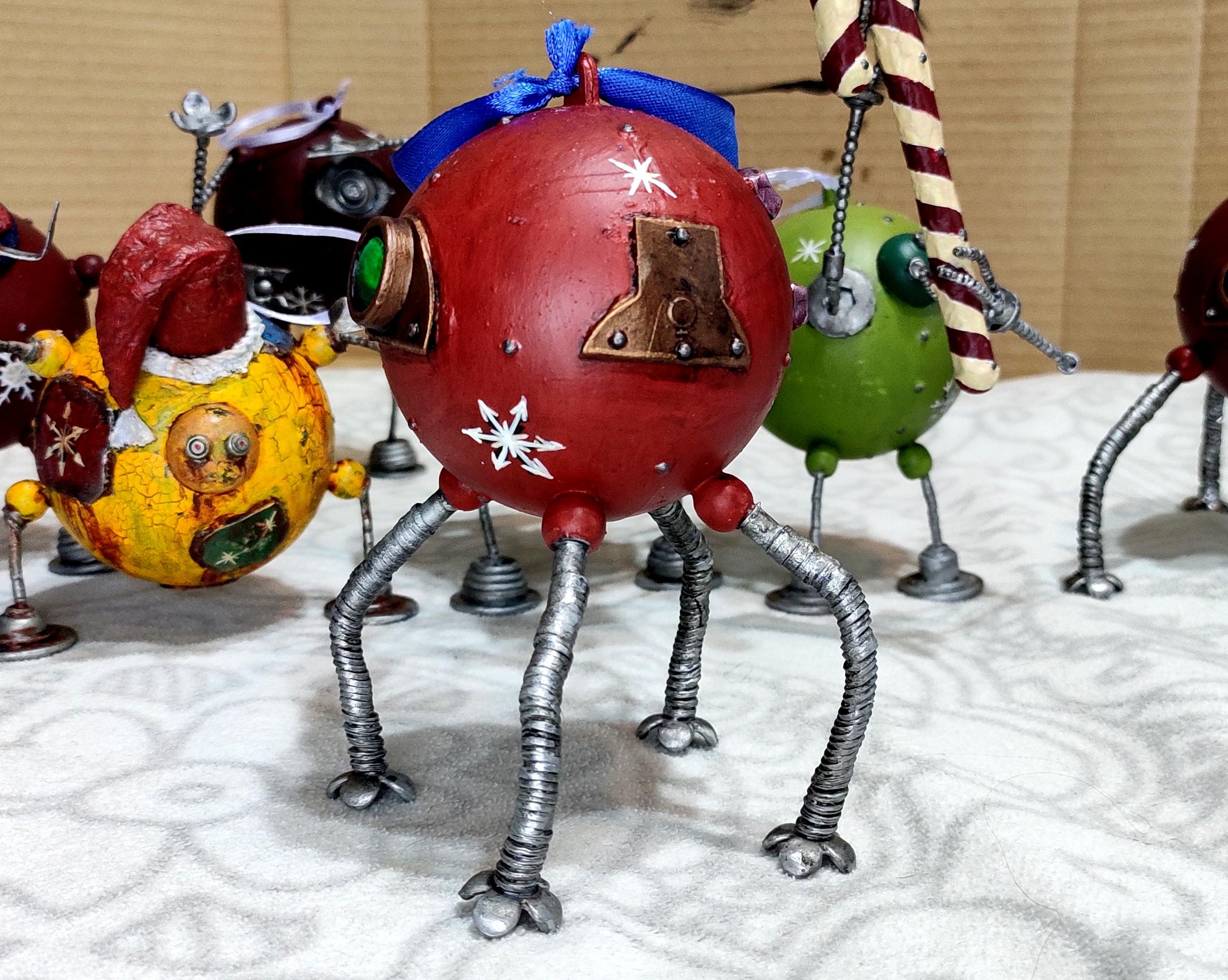 Beads, Christmas Decoration, Christmas Ornaments, Do-it-yourself, Gift, New Year, Robot, Scratch Build