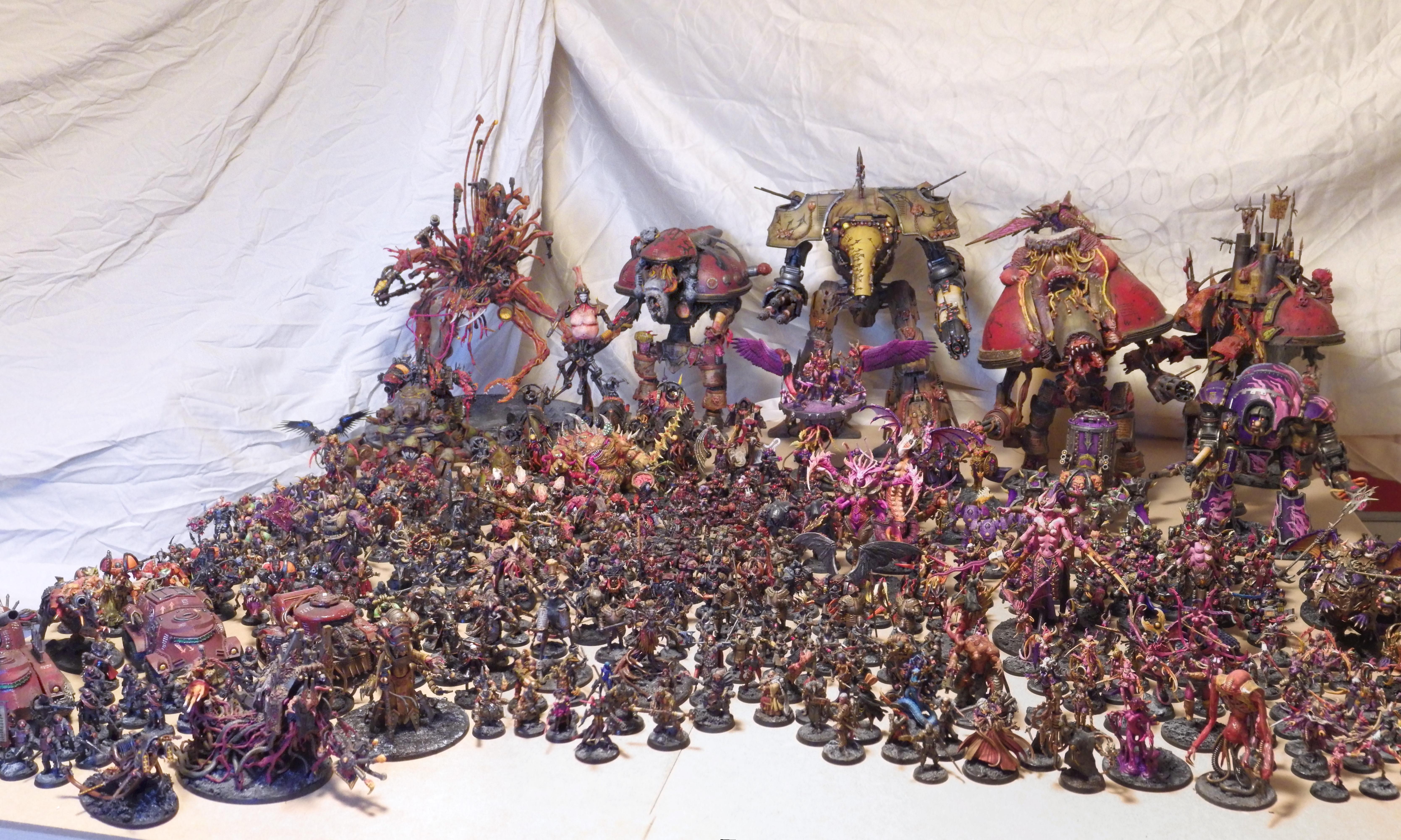 Army, Chaos, Chaos Knight, Daemons, Nurgle, Slaanesh, Titan