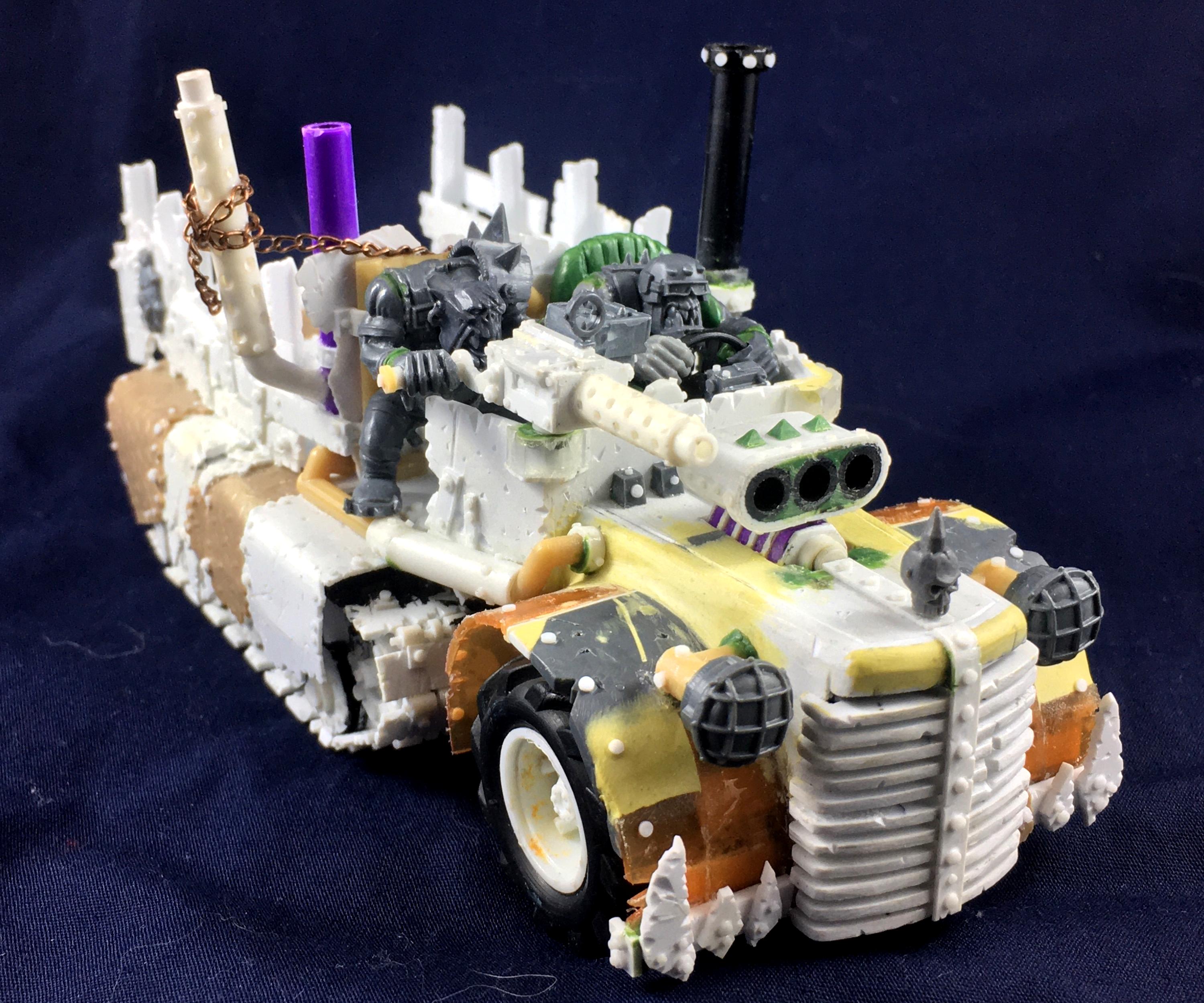 Halftrack, Orks, Scratch Build, Trukk, Vehicle, Warhammer 40,000, Work In Progress