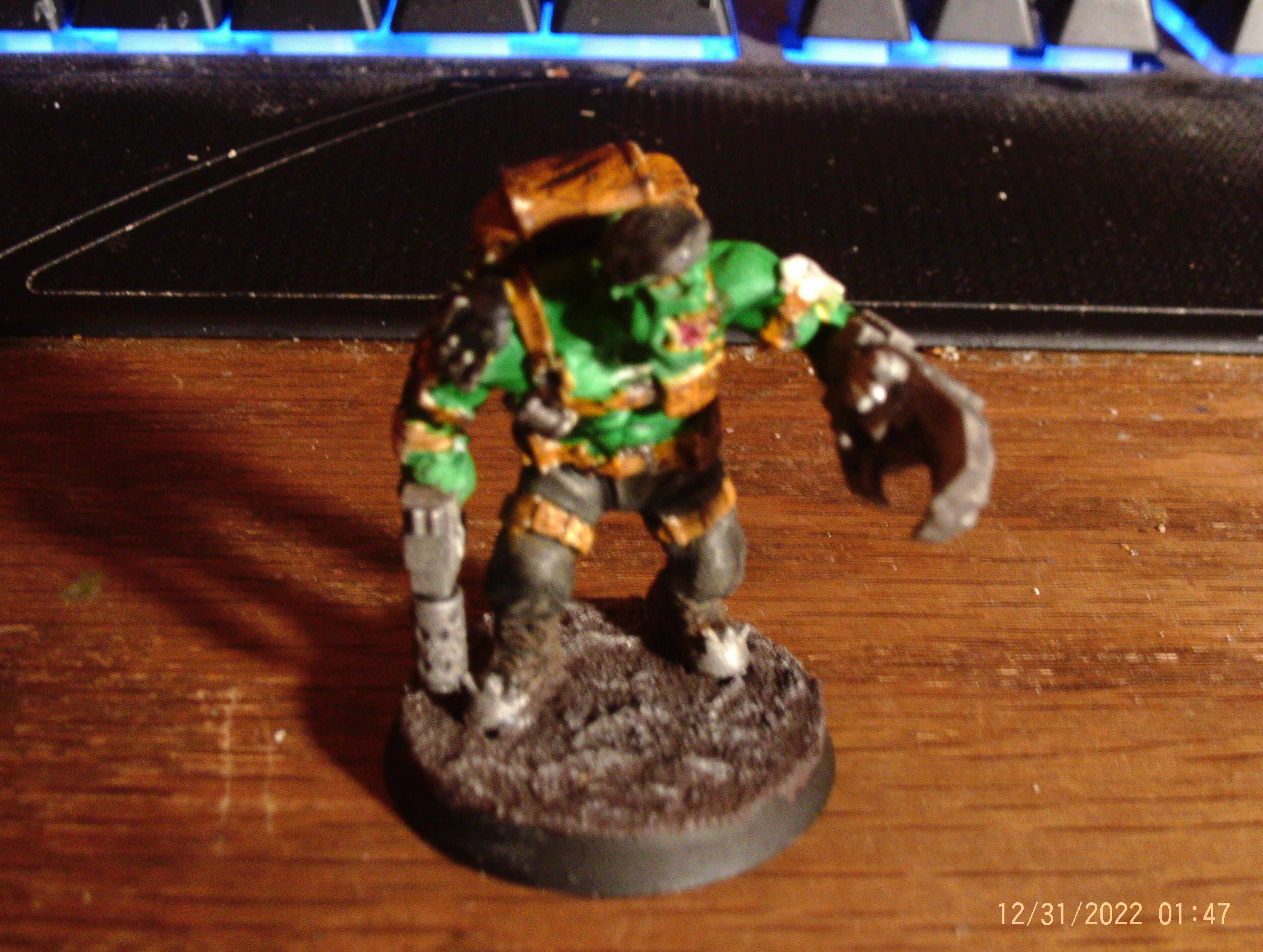 3D Printed Ork Kommando Nob Finished