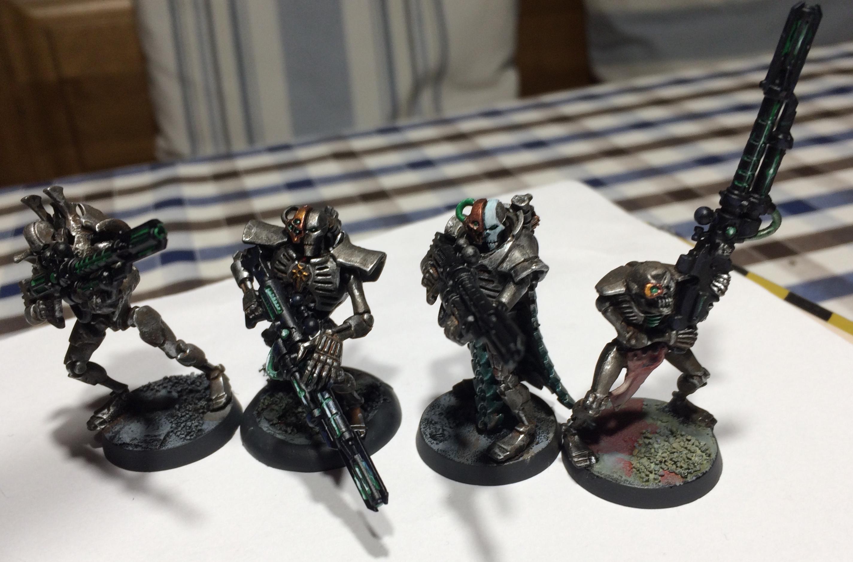 Conversion, Gaukler, Lord, Metallic, Necrons, Scratch Build, Skeletons, Undead, Warriors