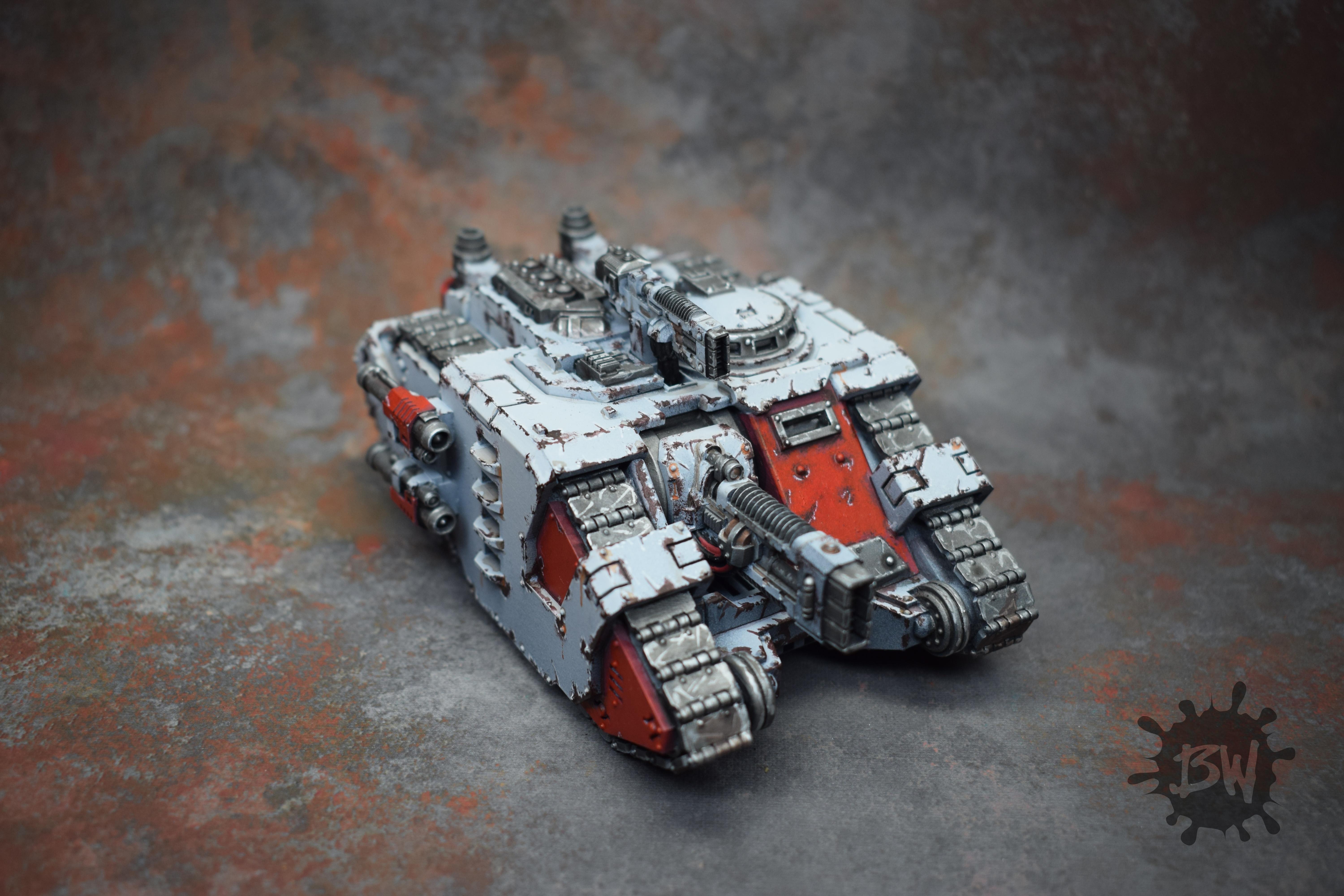 30k, Bw, Games Workshop, Warhammer 40,000, Warhammer Fantasy, White Scar, White Scar Legion Sabre Strike Tank Volkite Saker