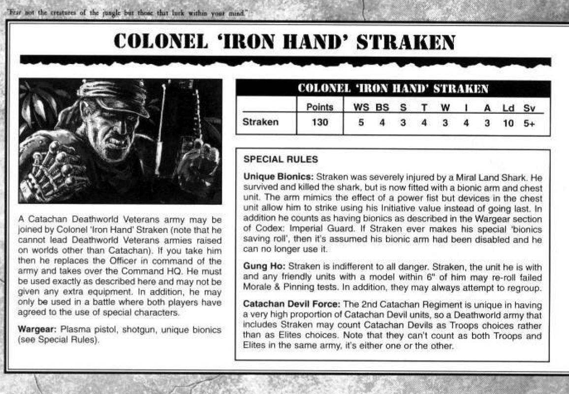 3rd Edition, Codex Catachans, Copyright Games Workshop, Jungle Fighters, Rambo, Retro Review