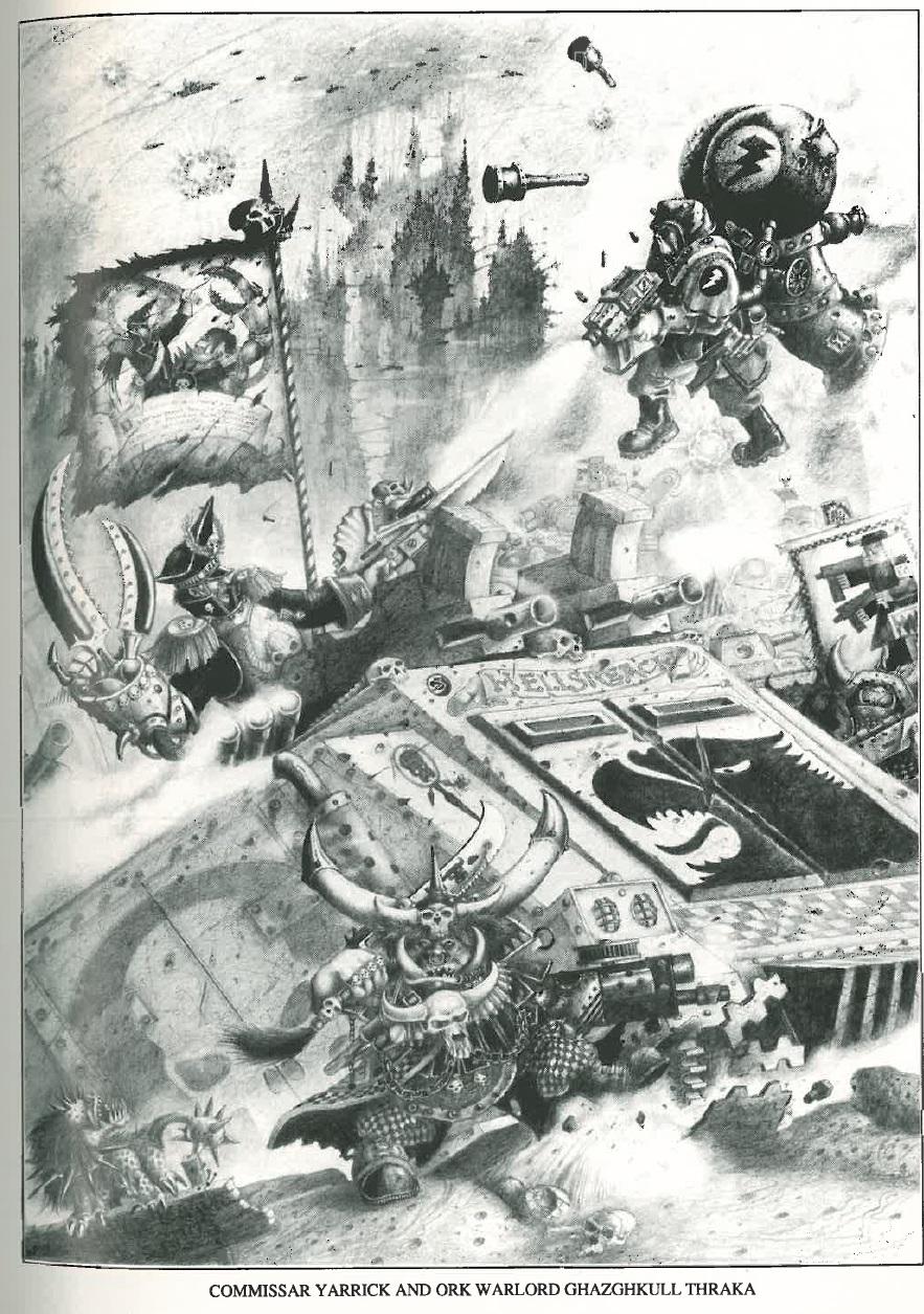 3rd Edition, Codex Armageddon, Copyright Games Workshop, Ghazghkull Thraka, Retro Review, Rogue Trader, Steel Legion, White Dwarf, Yarrick