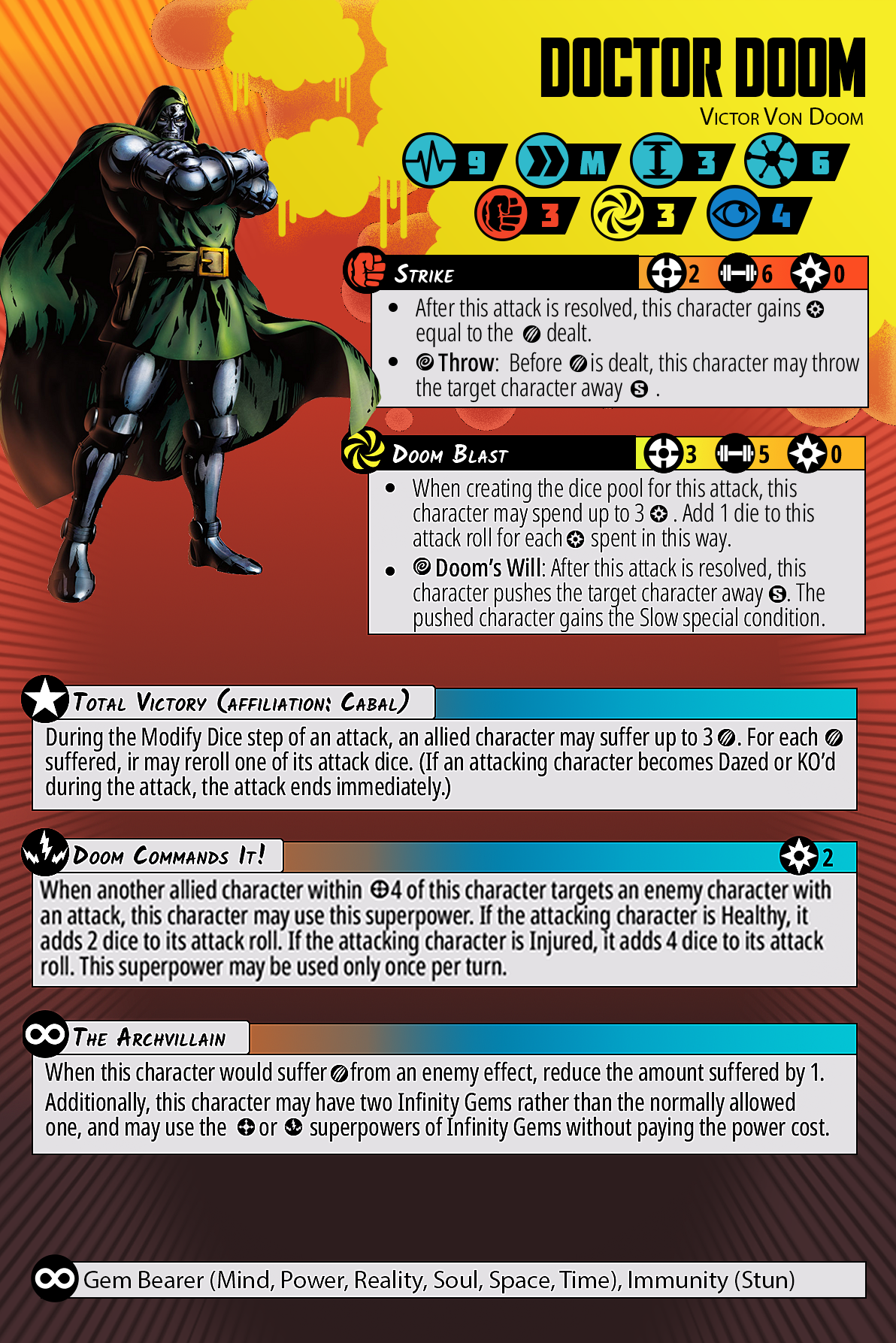 Doctor Doom Injured (Proxy for Thanos)