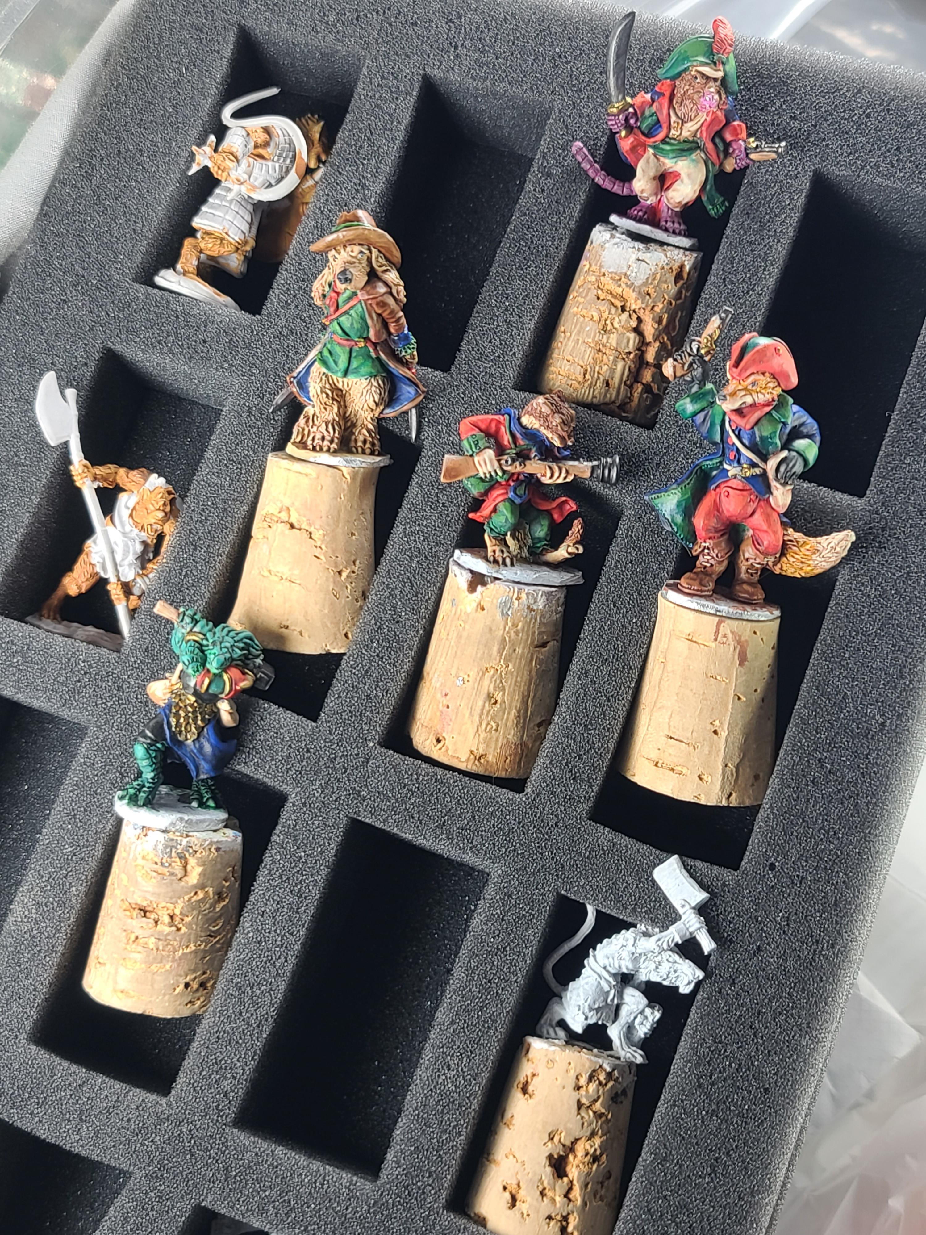 Animal Adventurers, Badgers And Burrows, Deep Cuts, Dragonborn, Dungeons And Dragons, Fox, Gnoll, Golden Retreiver, Oathsworn Miniatures, Rats, Reaper Miniatures, Stoat
