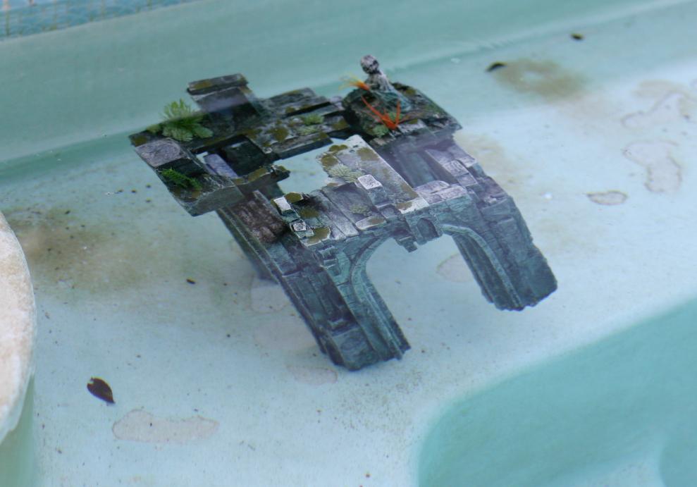 Aquarium, Foam, Loer, Ocean, Proxxon, Ruins, Sea, Sunken, Underwater