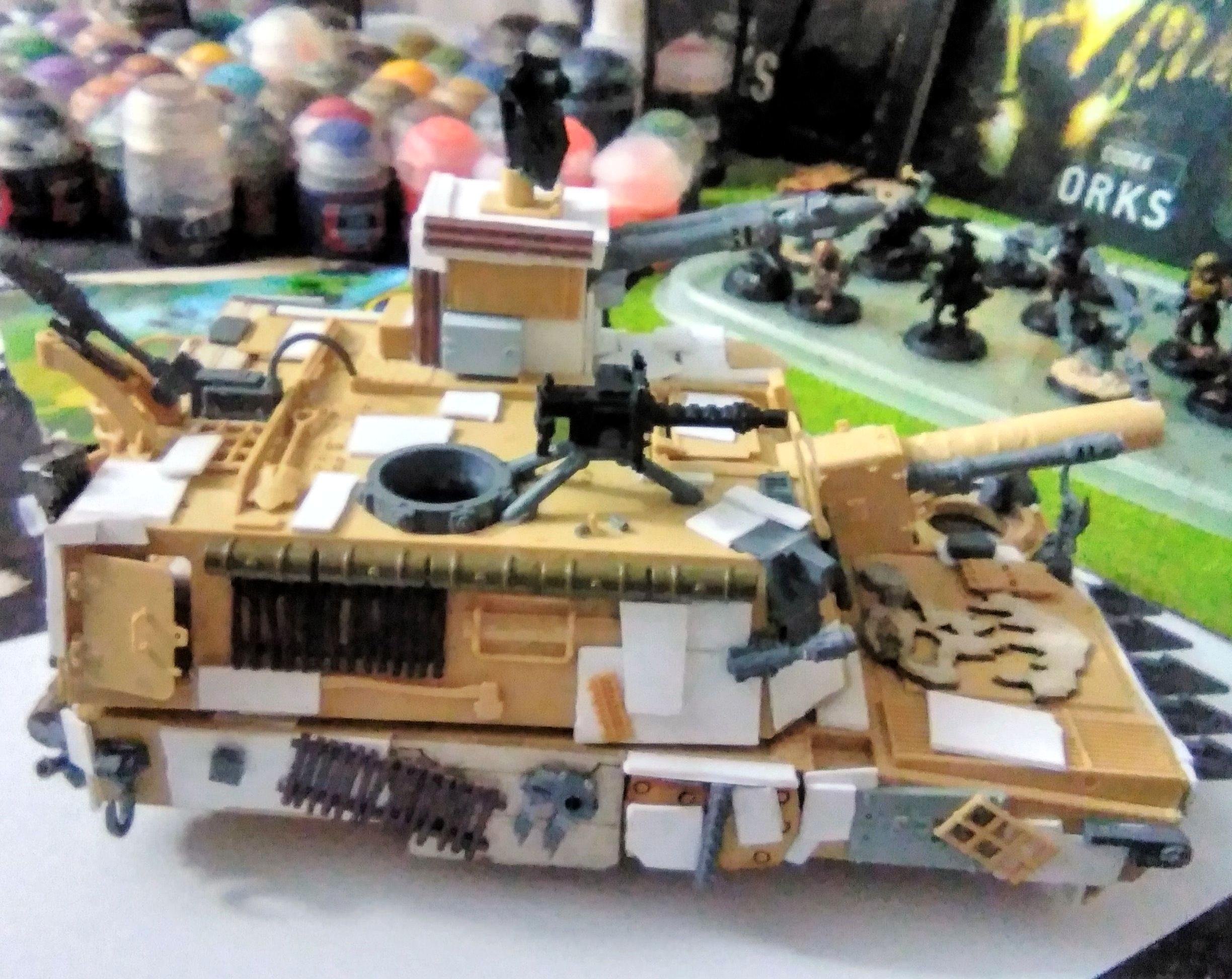 Grot Mega Tank, Grot Mega Tank Wip, Grots, Orks, Toy, Work In Progress