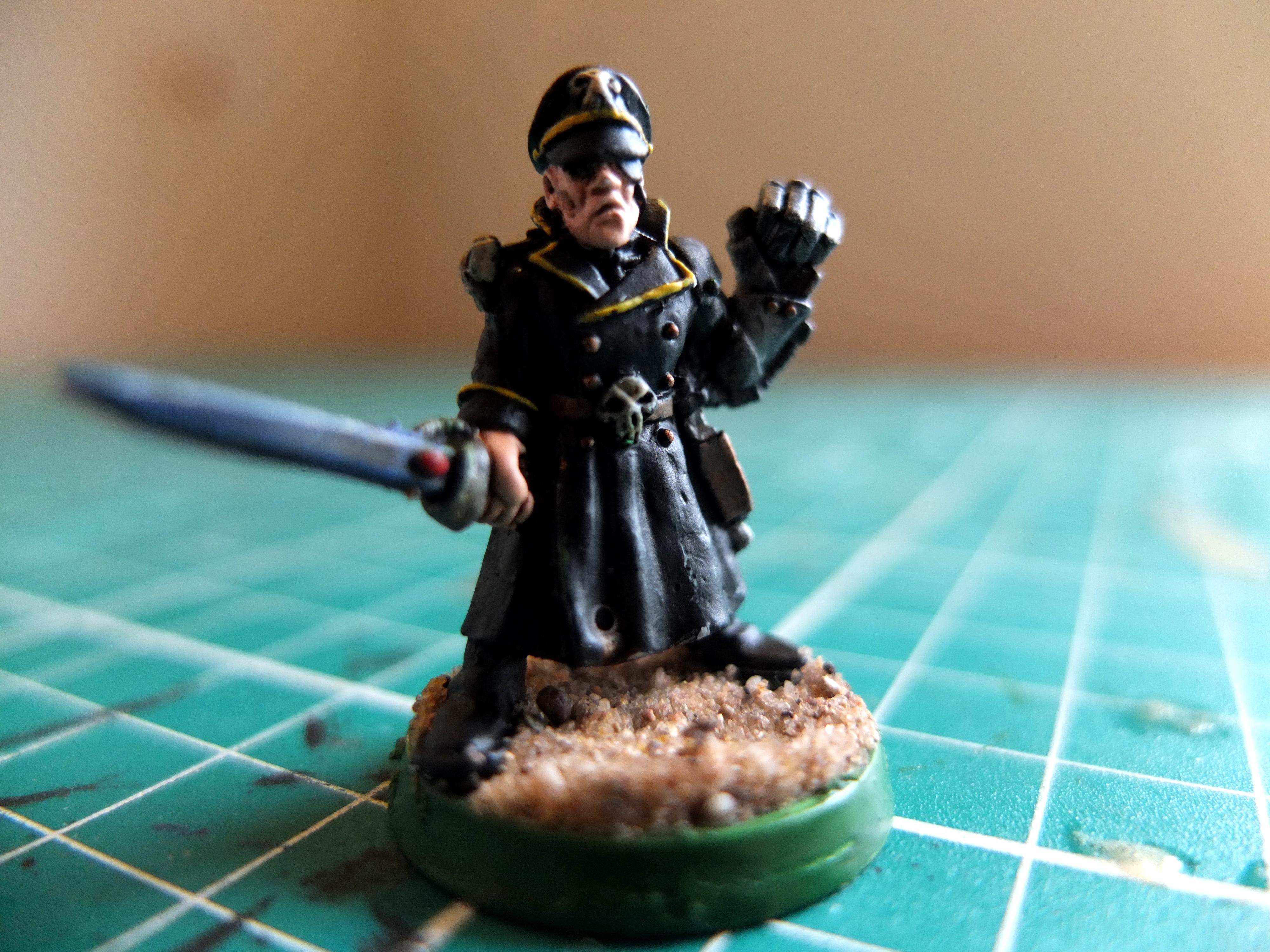 Commissar, Imperial Guard, Metal, Oldhammer, Rogue Trader