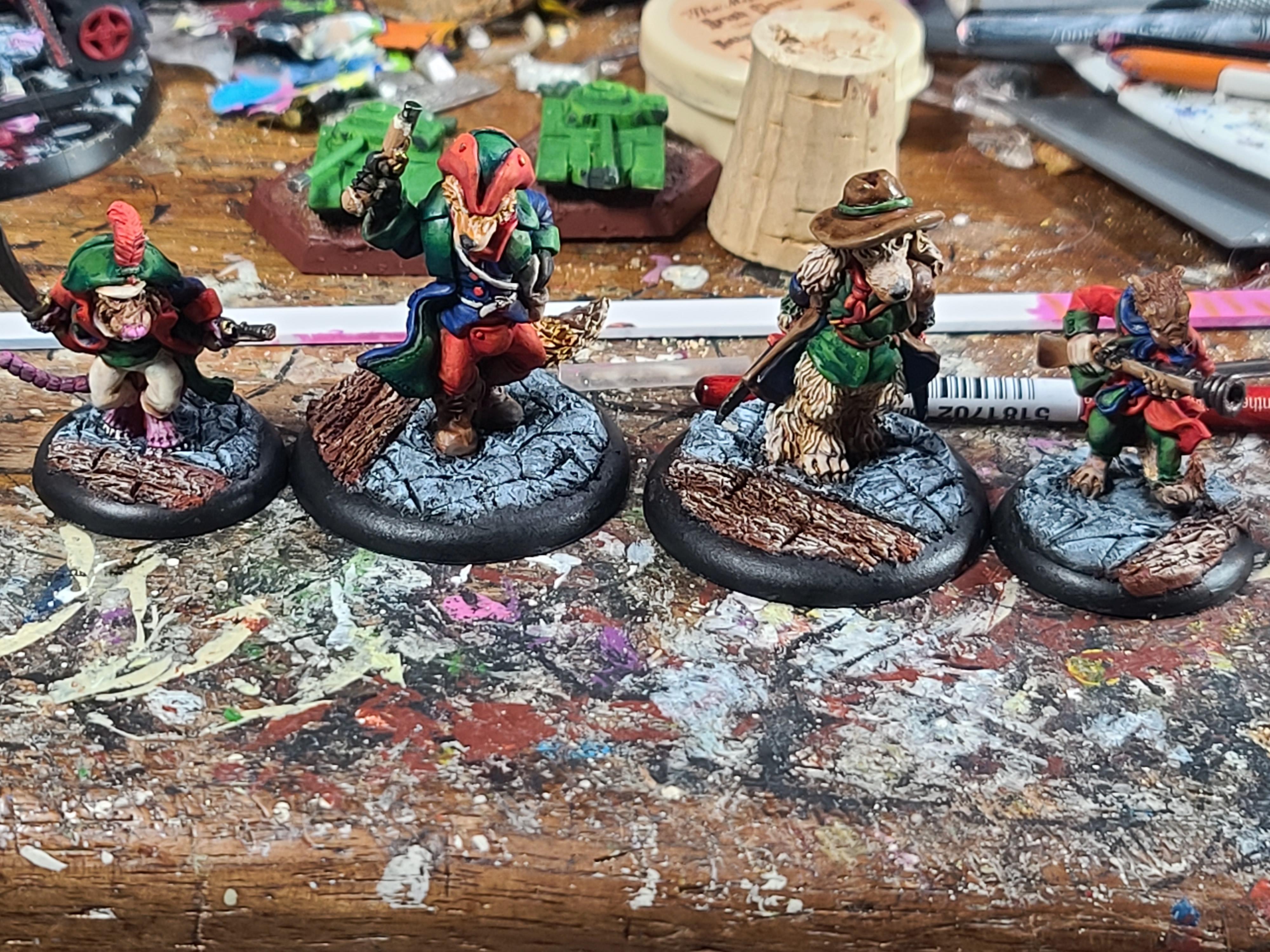 Animal Adventurers, Burrows And Badgers, Oathsworn Miniatures, Pirates