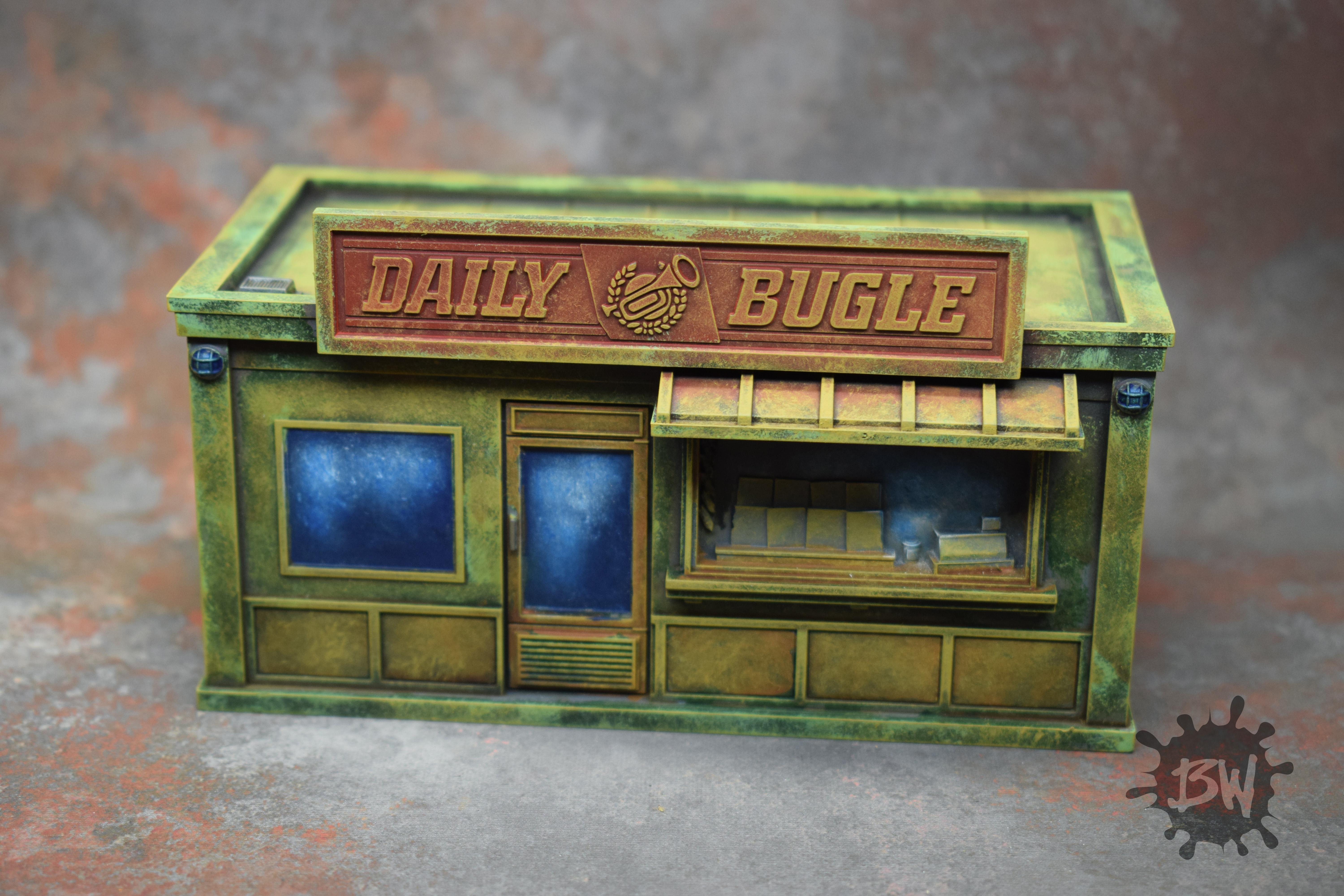 Amg, Atomic Mass Games, Bw, Daily Bugle Stand, Marvel, Marvel Crisis Protocol, Terrains