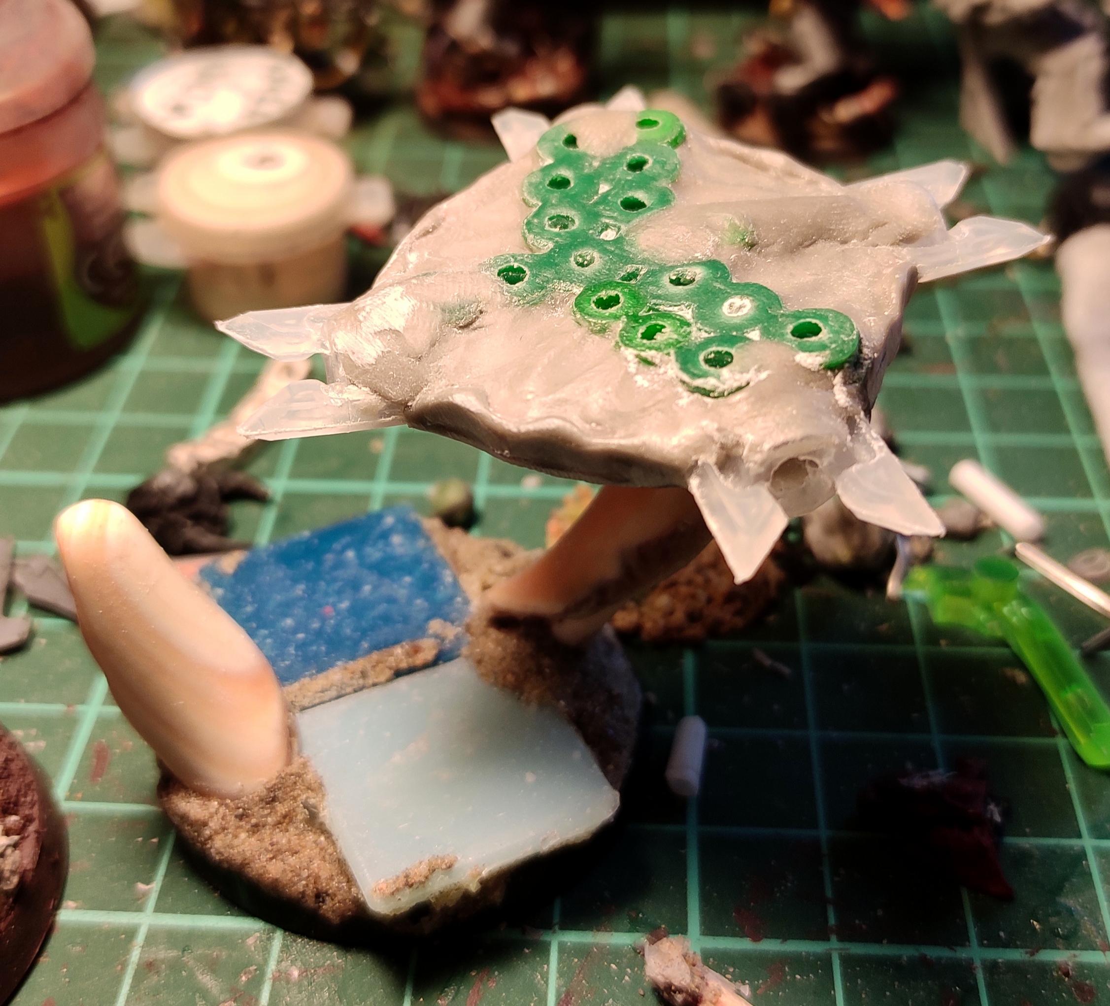 All Is Dust, Casting, Chaos, Chaos Space Marines, Conversion, Disc Of Tzeentch, Heresy, Heretic Astartes, Infantry, Putty, Scratch Build, Sorcerer, Thousand Sons, Traitor Legions, Tzeentch, Warhammer 40,000, Work In Progress