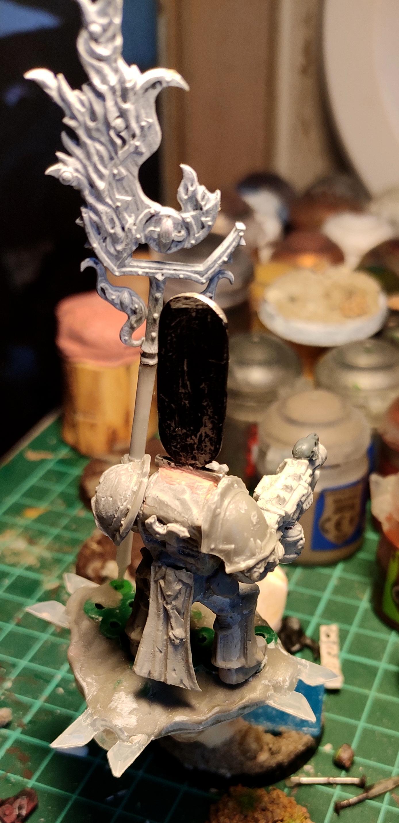 All Is Dust, Cartush, Casting, Chaos, Chaos Space Marines, Combi Weapon, Conversion, Disc Of Tzeentch, Heresy, Heretic Astartes, Infantry, Kitbash, Putty, Sorcerer, Terminator Armor, Thousand Sons, Traitor Legions, Tzeentch, Warhammer 40,000, Work In Progress