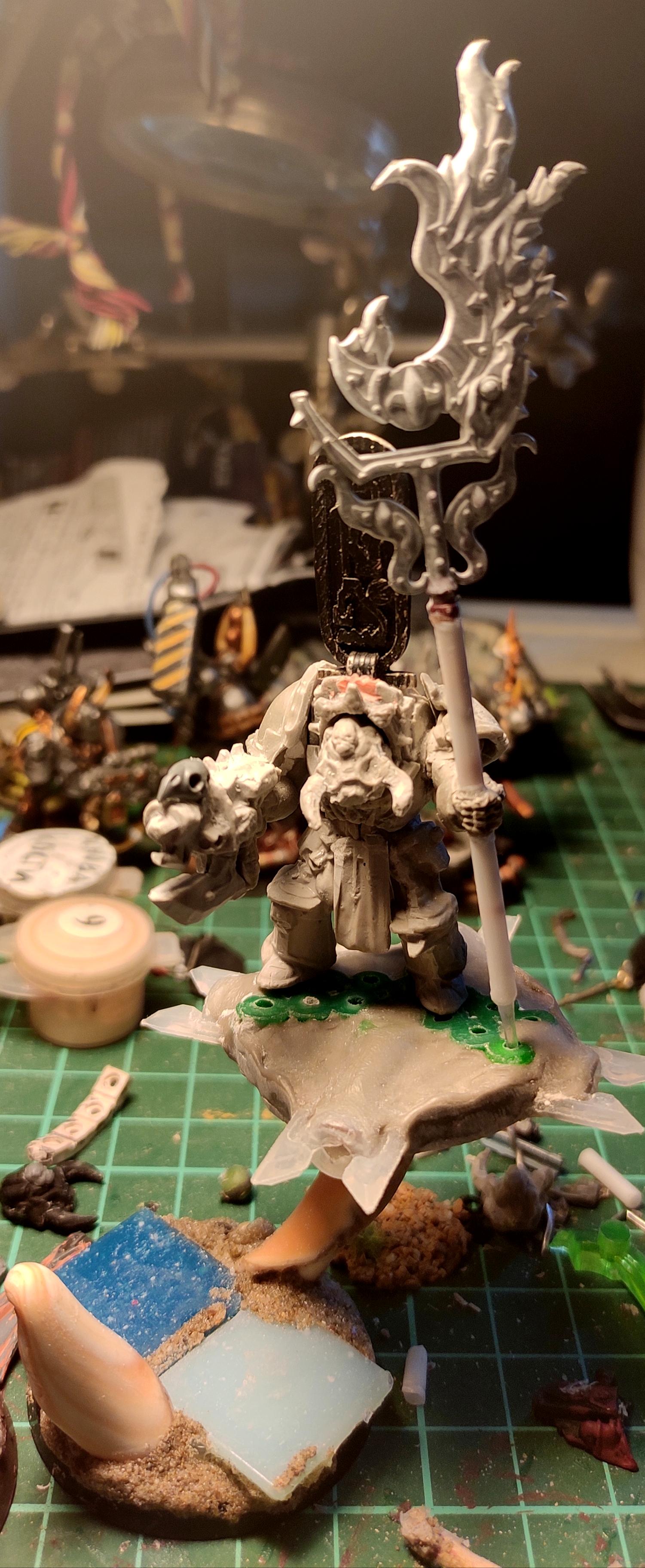All Is Dust, Cartush, Casting, Chaos, Chaos Space Marines, Combi Weapon, Conversion, Disc Of Tzeentch, Heresy, Heretic Astartes, Infantry, Kitbash, Putty, Sorcerer, Terminator Armor, Thousand Sons, Traitor Legions, Tzeentch, Warhammer 40,000, Work In Progress