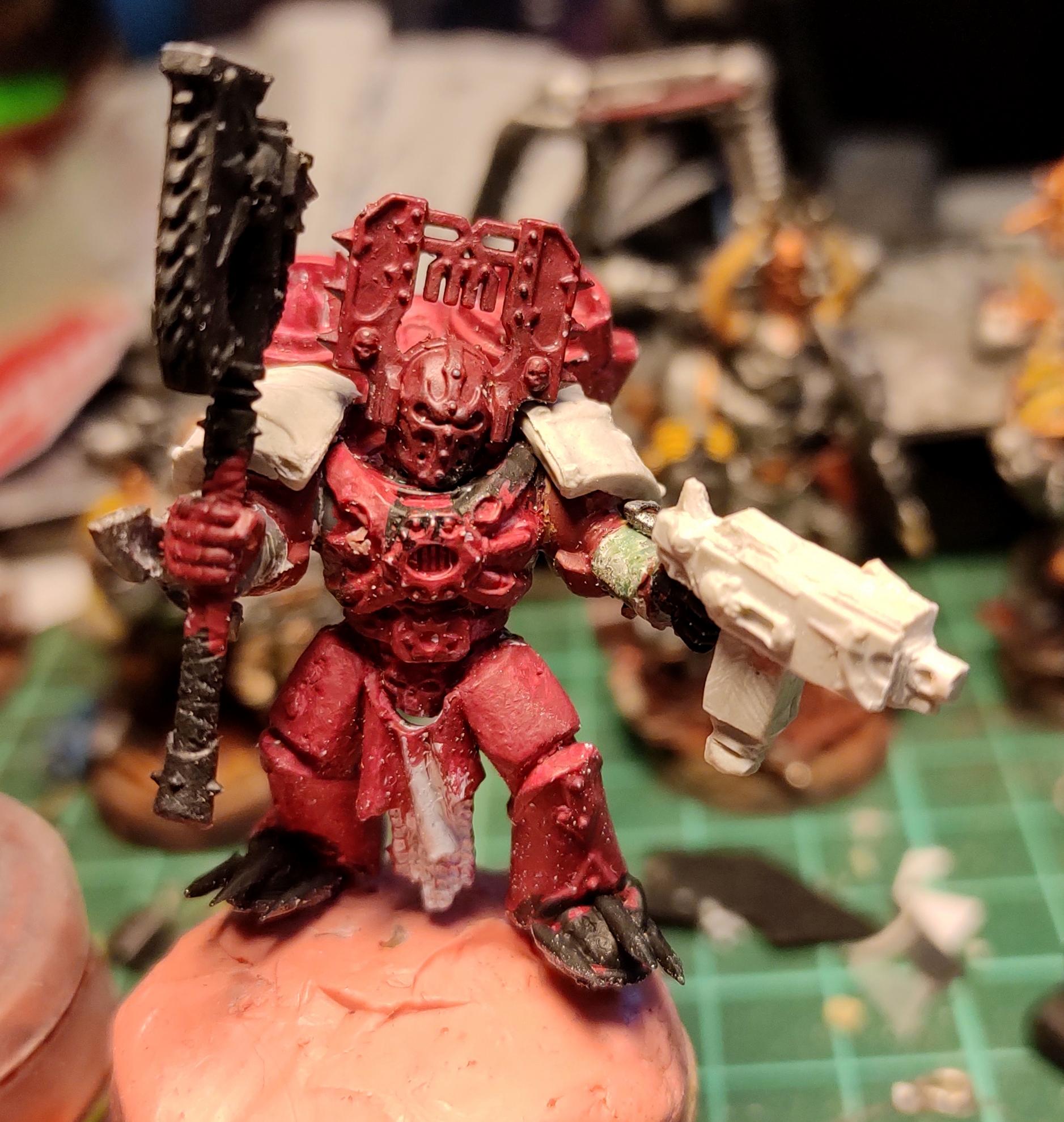 Berserk, Berserkers, Berzerk, Berzerker, Blood For The Blood God, Casting, Chain Axe, Chaos, Chaos Space Marines, Conversion, Heresy, Heretic Astartes, Infantry, Khorne, Kitbash, Putty, Raptors, Skulls For Skull Throne, Traitor Legions, Warhammer 40,000, Work In Progress, World Eaters