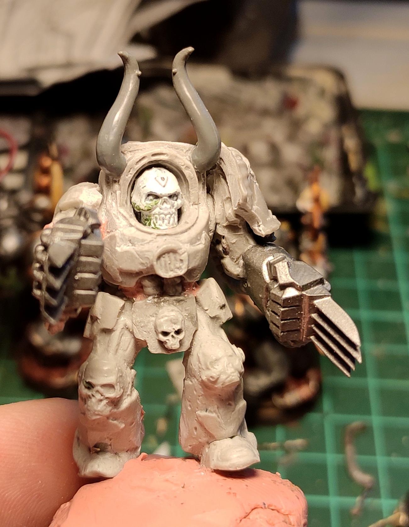 Berserk, Berserkers, Berzerk, Berzerker, Blood For The Blood God, Casting, Chaos, Chaos Space Marines, Conversion, Heresy, Heretic Astartes, Infantry, Khorne, Kitbash, Lightning Claws, Putty, Skulls For Skull Throne, Terminator Armor, Traitor Legions, Warhammer 40,000, Work In Progress, World Eaters