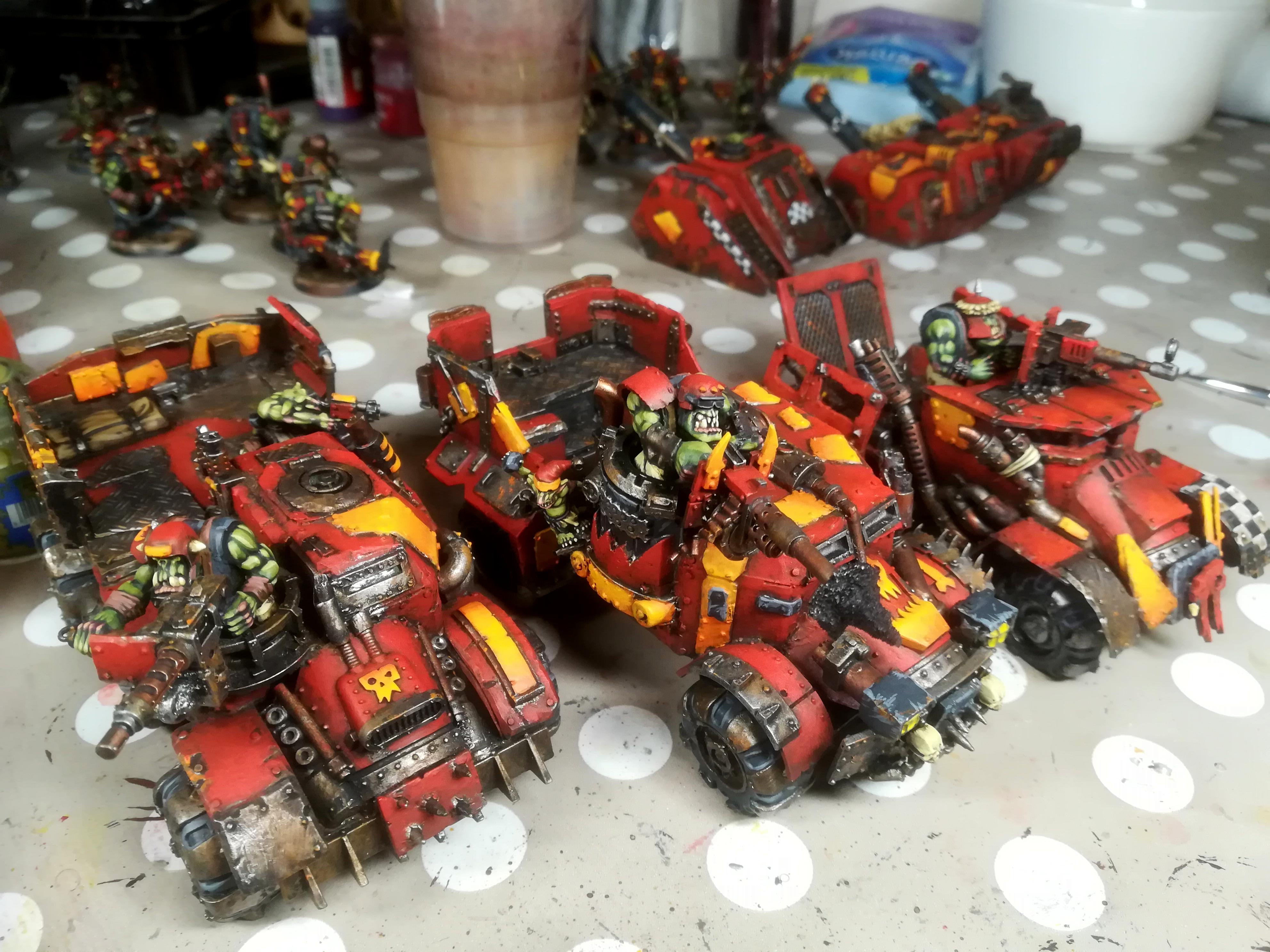 Battle, Orks, Wagon