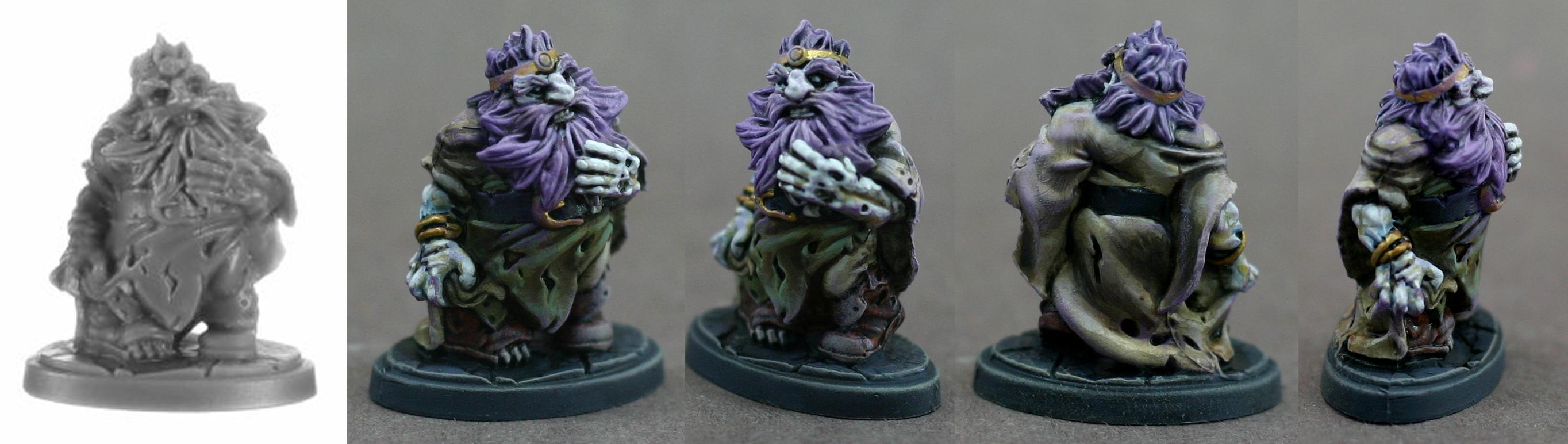 Bones, Bones Black, Crypt Of The Dwarf King Boxed Set, Dwarven Zombie Thanes, Dwarves, Reaper, Zombie