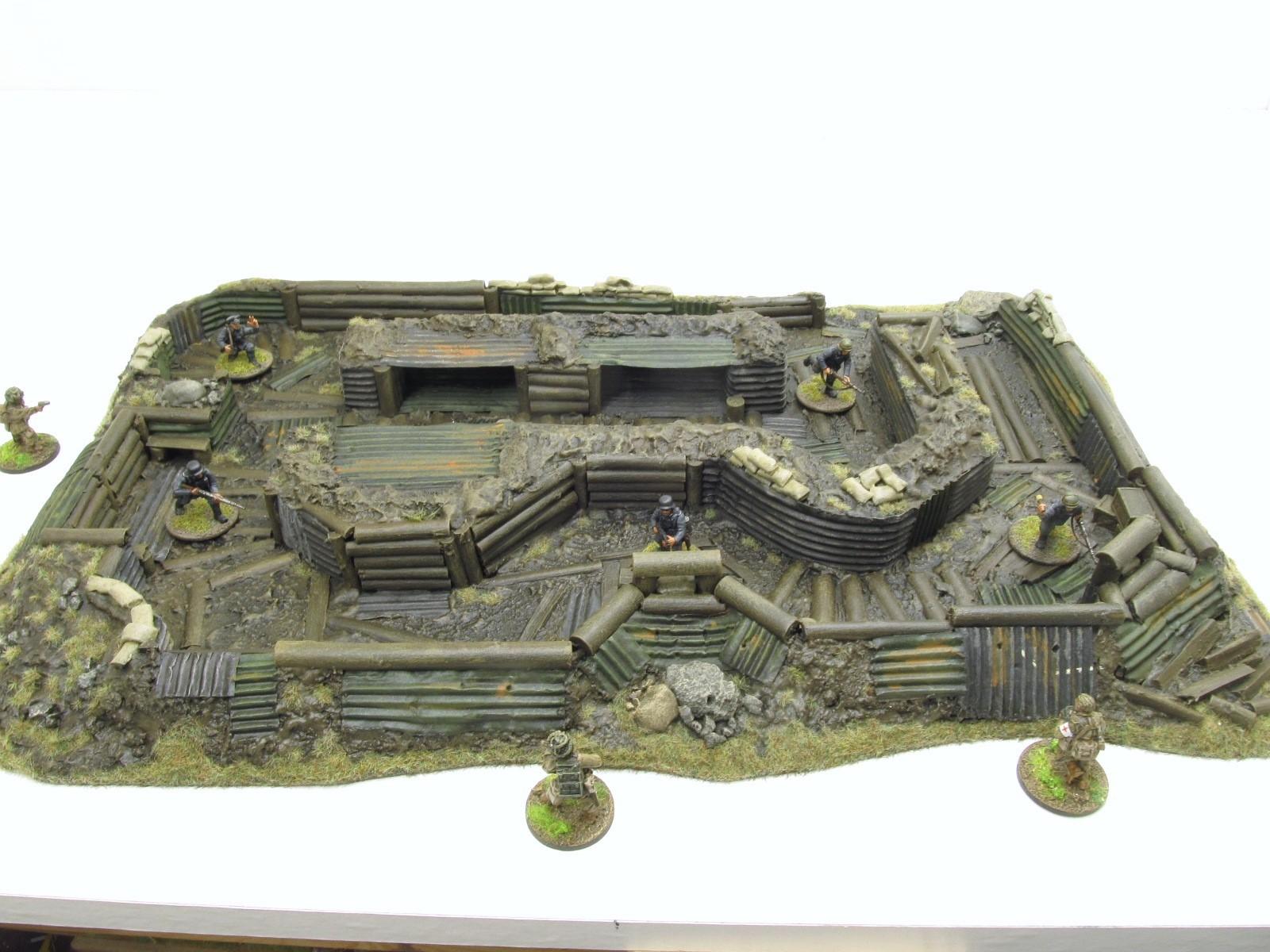 28mm, Bolt Action, Buildings, Bunker, Crater, Dugout, Foxhole, Ruin ...