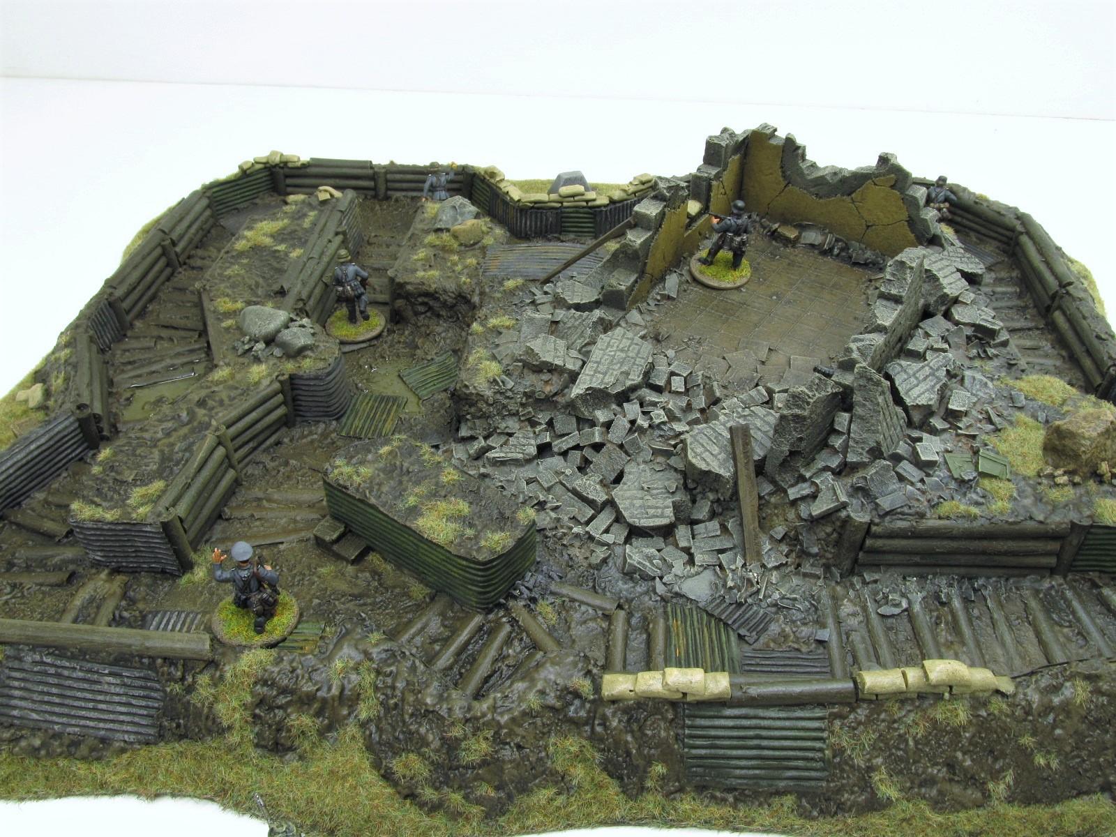 28mm, Bolt Action, Buildings, Bunker, Crater, Dugout, Foxhole, Ruin ...