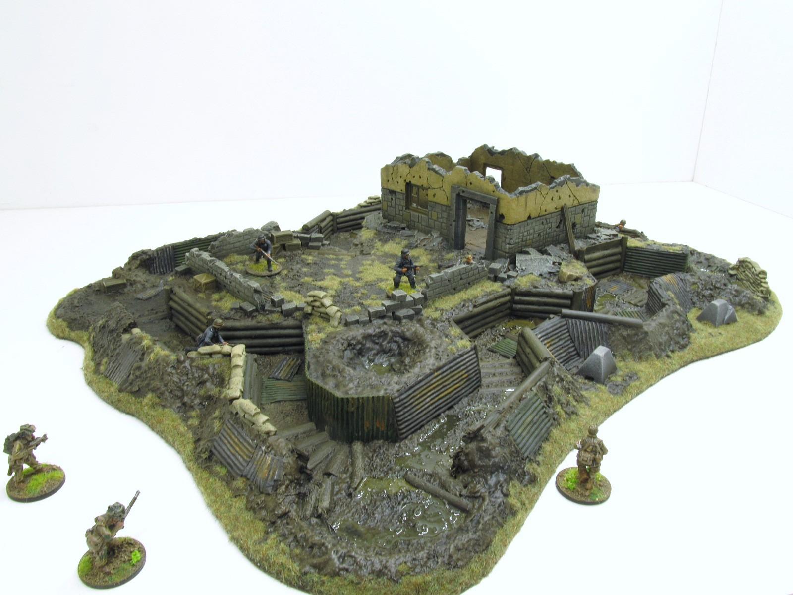 28mm, Bolt Action, Buildings, Bunker, Crater, Dugout, Foxhole, Ruin ...