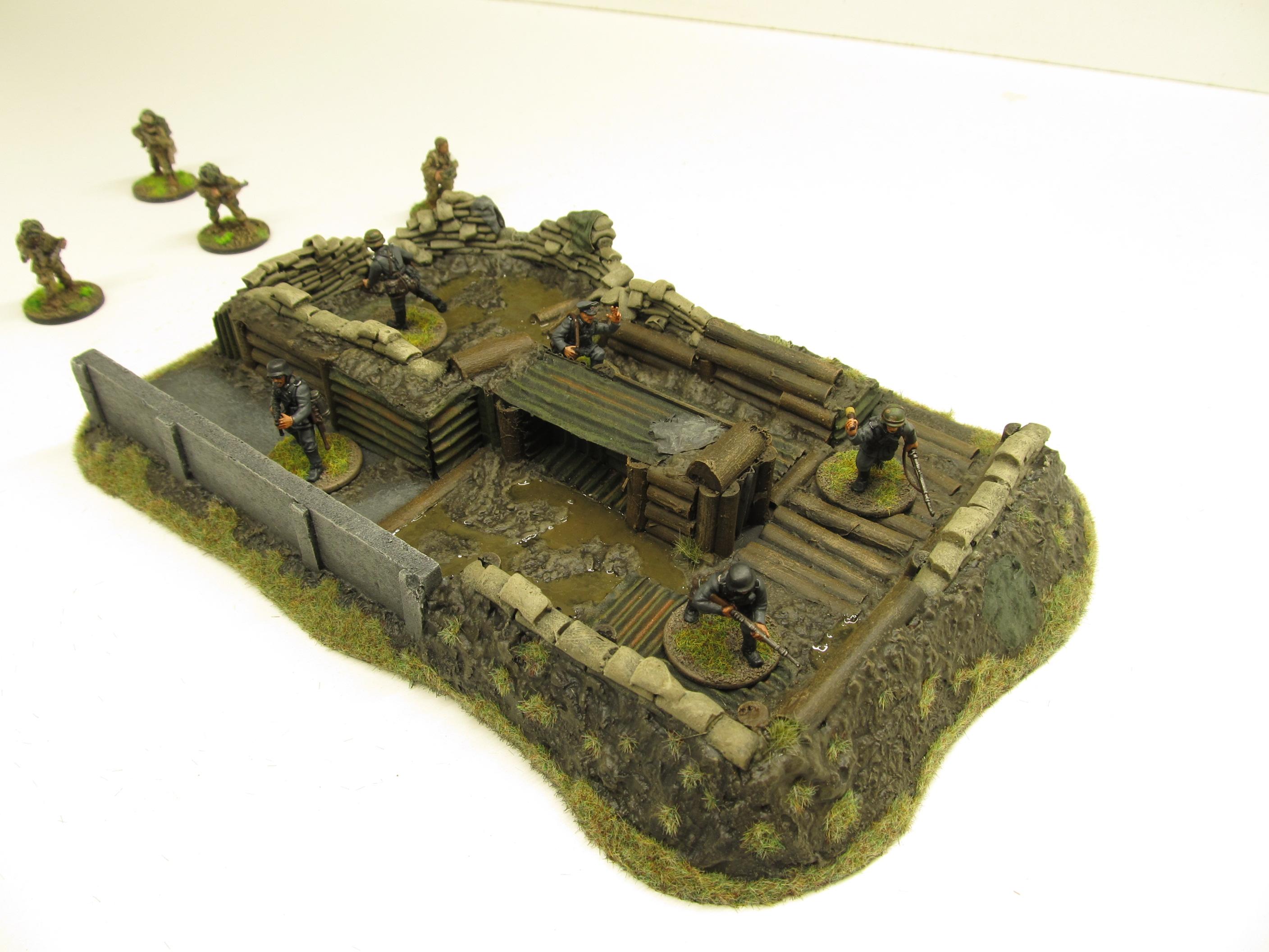 28mm, Bolt Action, Buildings, Bunker, Crater, Dugout, Foxhole, Ruin ...