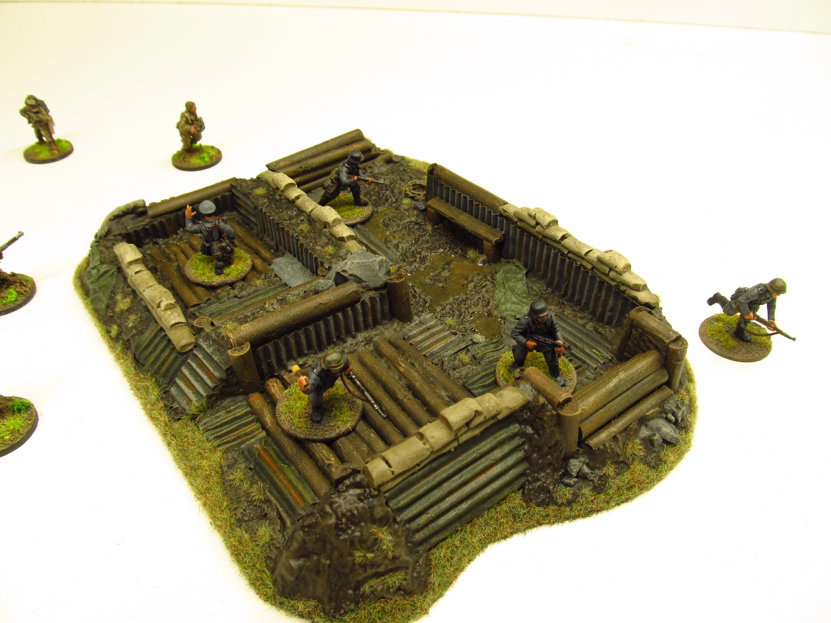 28mm, Bolt Action, Buildings, Bunker, Crater, Dugout, Foxhole, Ruin ...