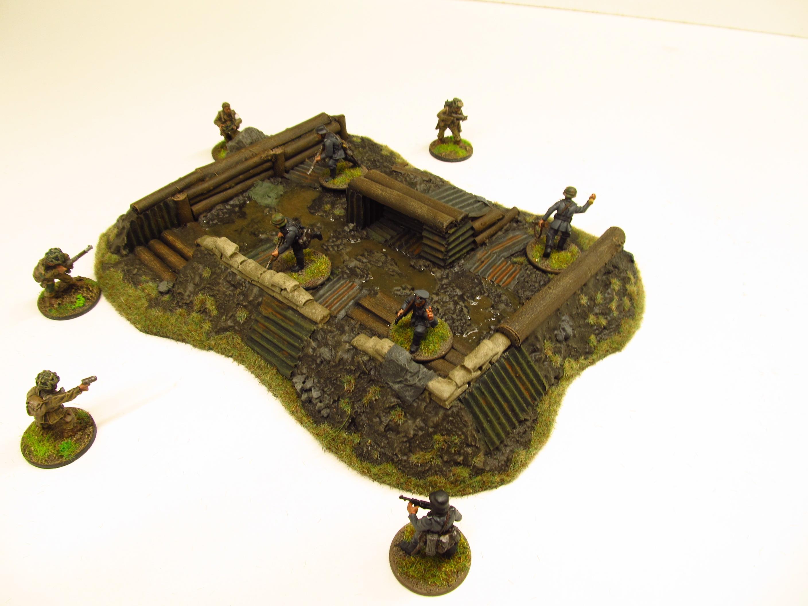 28mm, Bolt Action, Buildings, Bunker, Crater, Dugout, Foxhole, Ruin ...