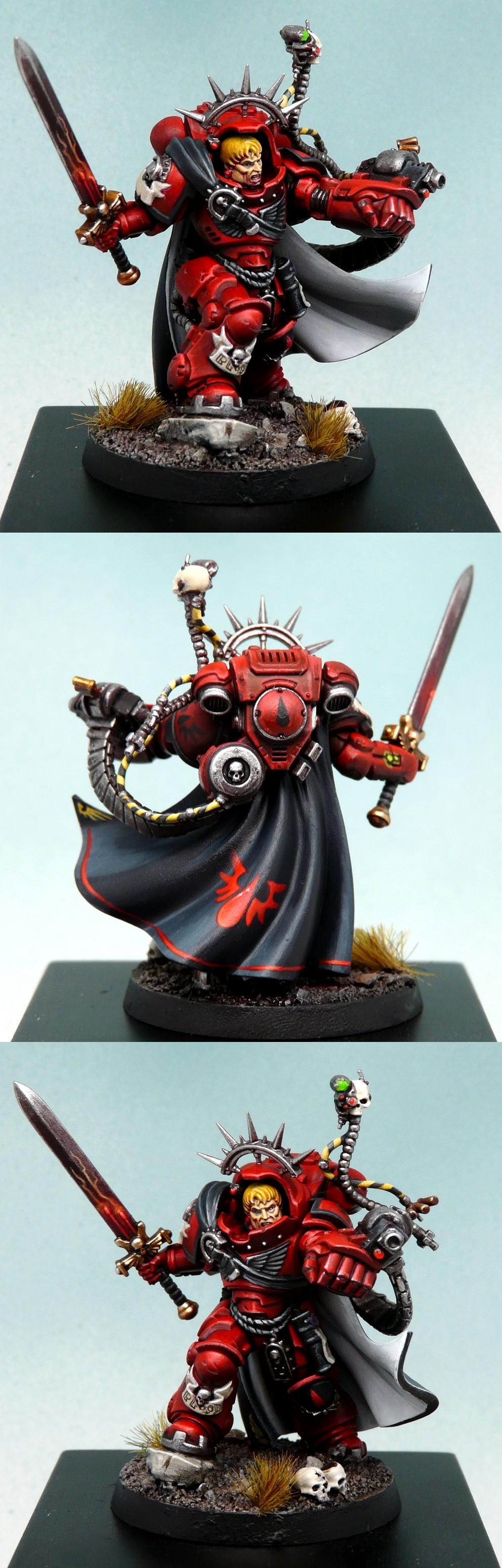 Adeptus Astartes, Black Rage, Blood Angels, Captain, Gravis Armor, Primaris, Red Thirst, Space Marines