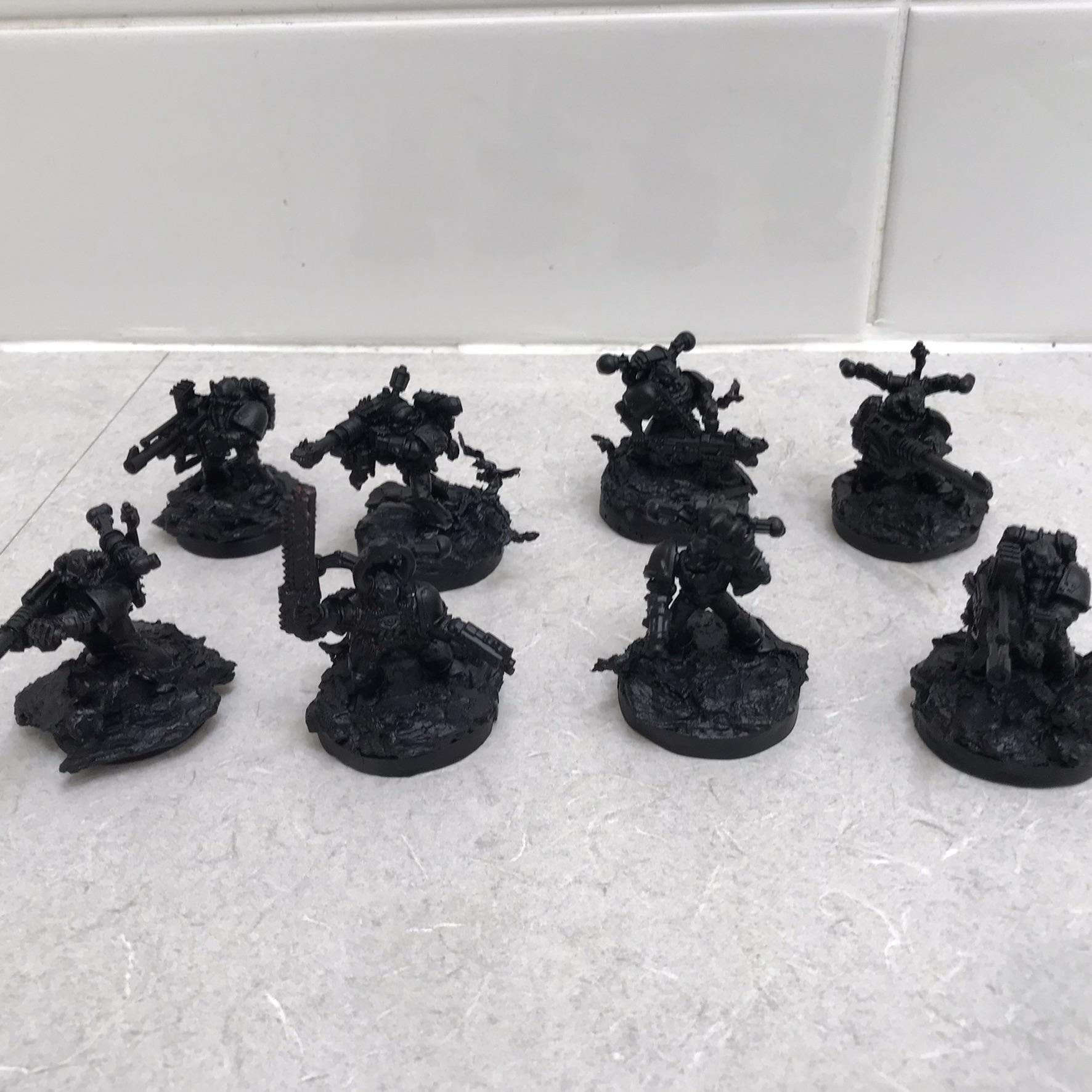 1996, Chaos Space Marines, Havocs, Iron Warriors, Metal, Old School, Oldhammer, Work In Progress