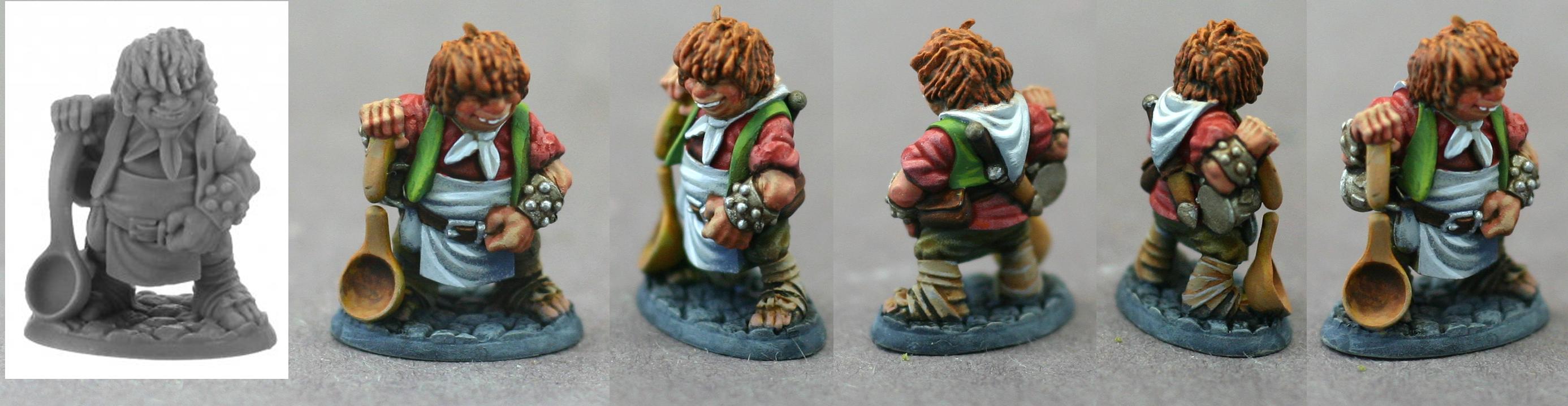 Arko Gadgeteer, Bones, Bones Black, Brom Grippon, Chop And Grub, Dwarf Fighter, Dwarves, Halfling Cooks, Reaper, Thorondil