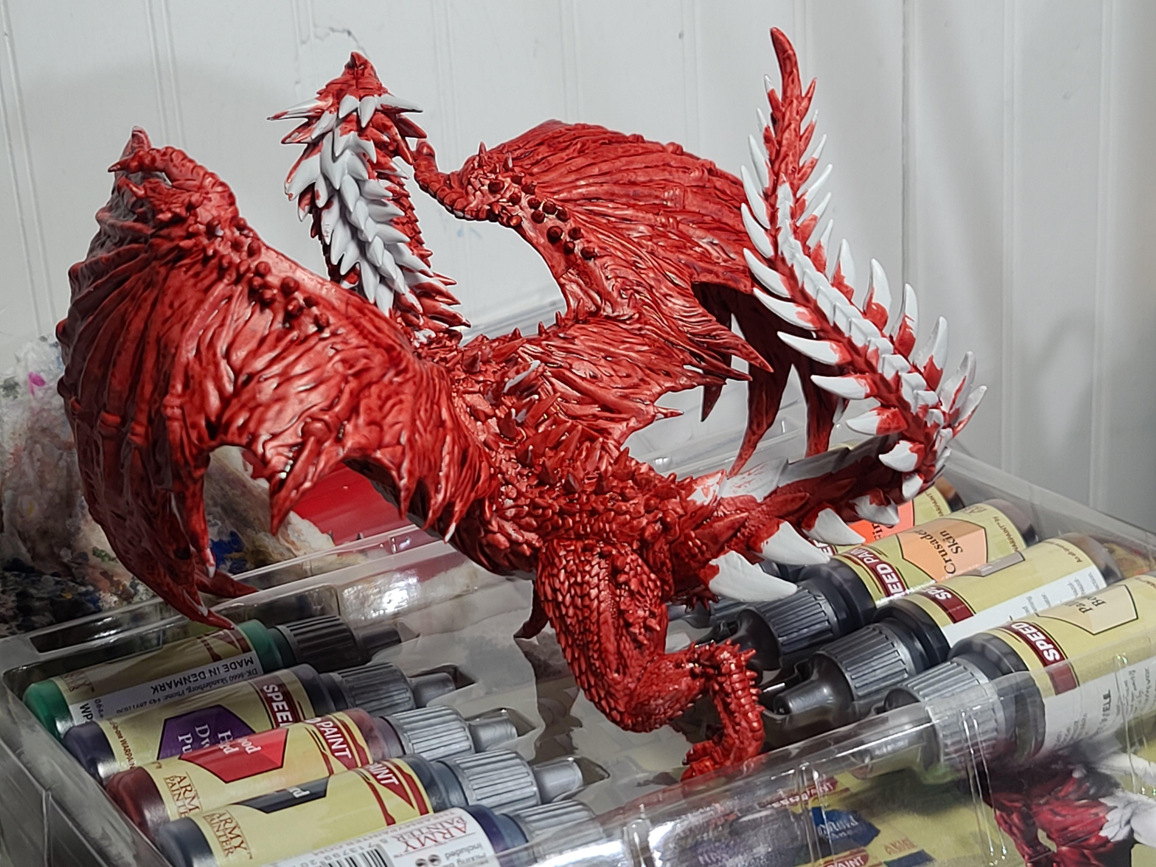 Army Painter Speedpaints, Deep Cuts Studios, Dragon, Dungeons And Dragons, Red Dragon
