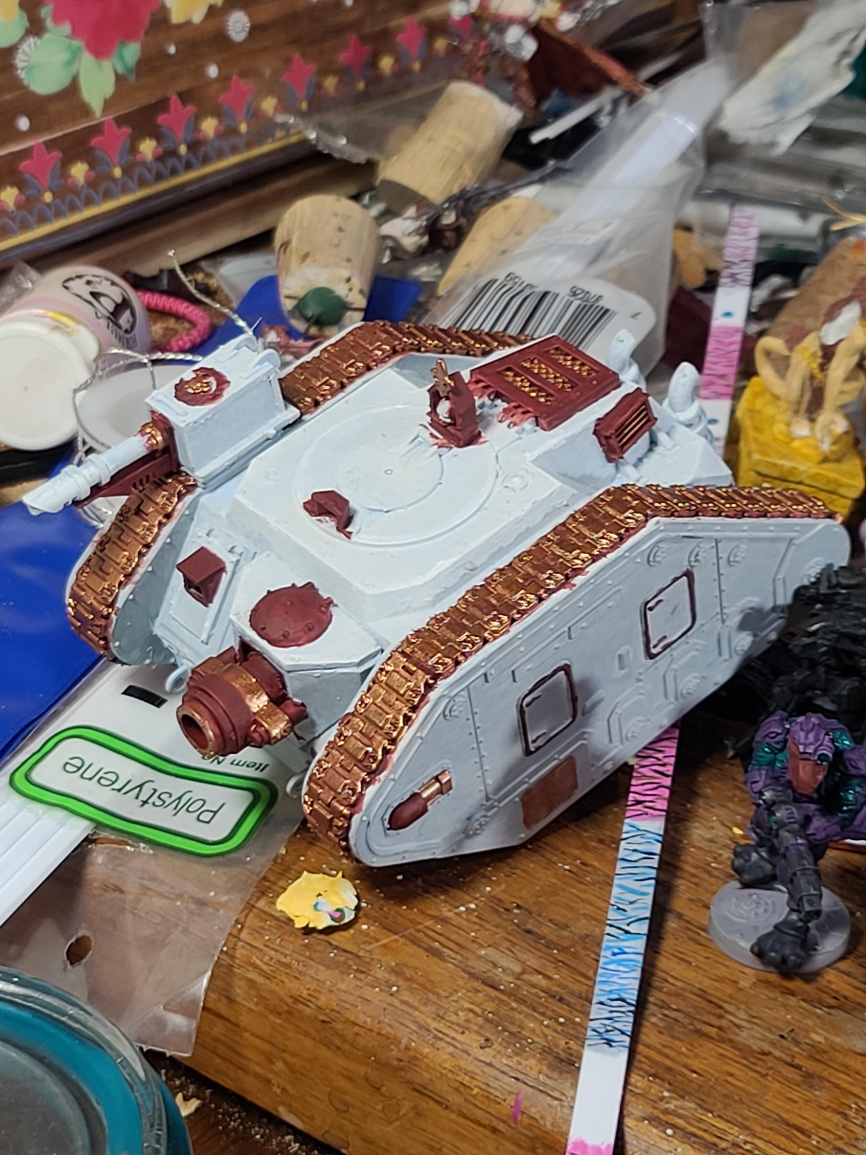 Assault Gun, Demolisher, Games Workshop, Imperial Guard, Leman Russ, Ratlings With Gatlings, Tank, Warhammer 40,000, Warhammer Fantasy