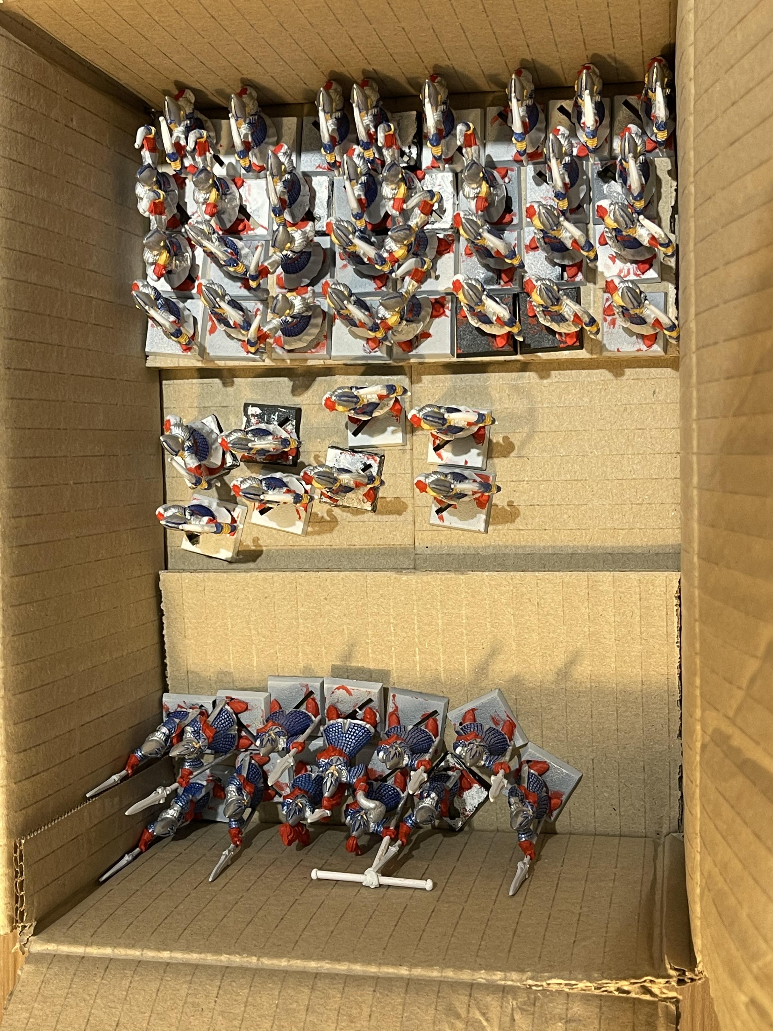 5th Edition, Archers, High Elves, Spearmen, Warhammer Fantasy, Work In Progress