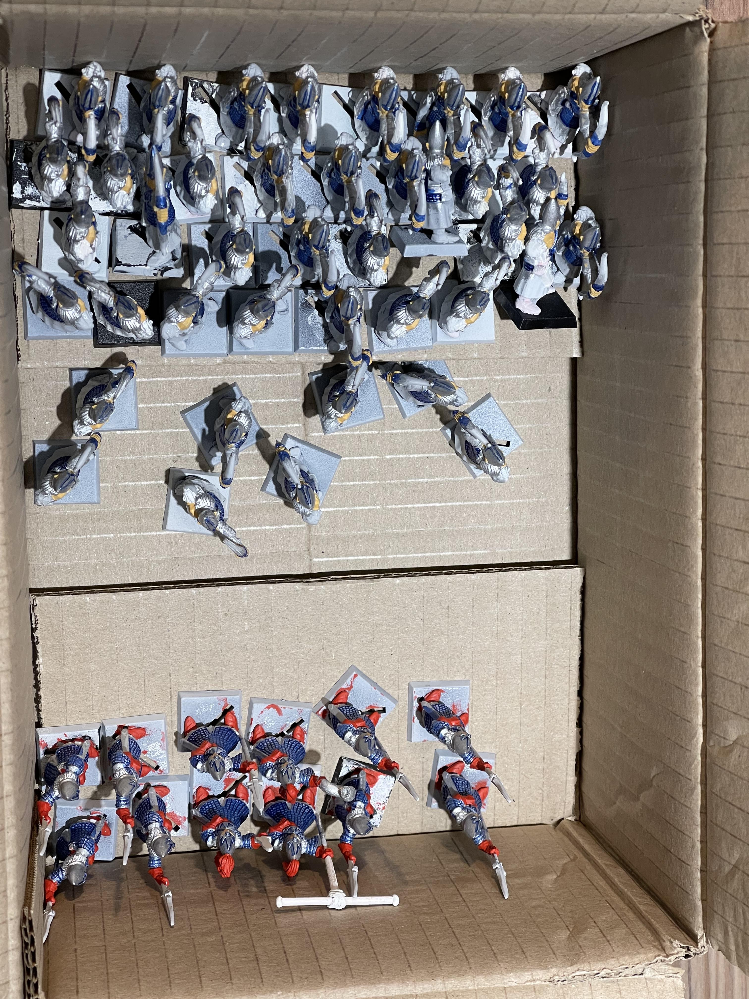 5th Edition, Archers, High Elves, Spearmen, Warhammer Fantasy, Work In Progress