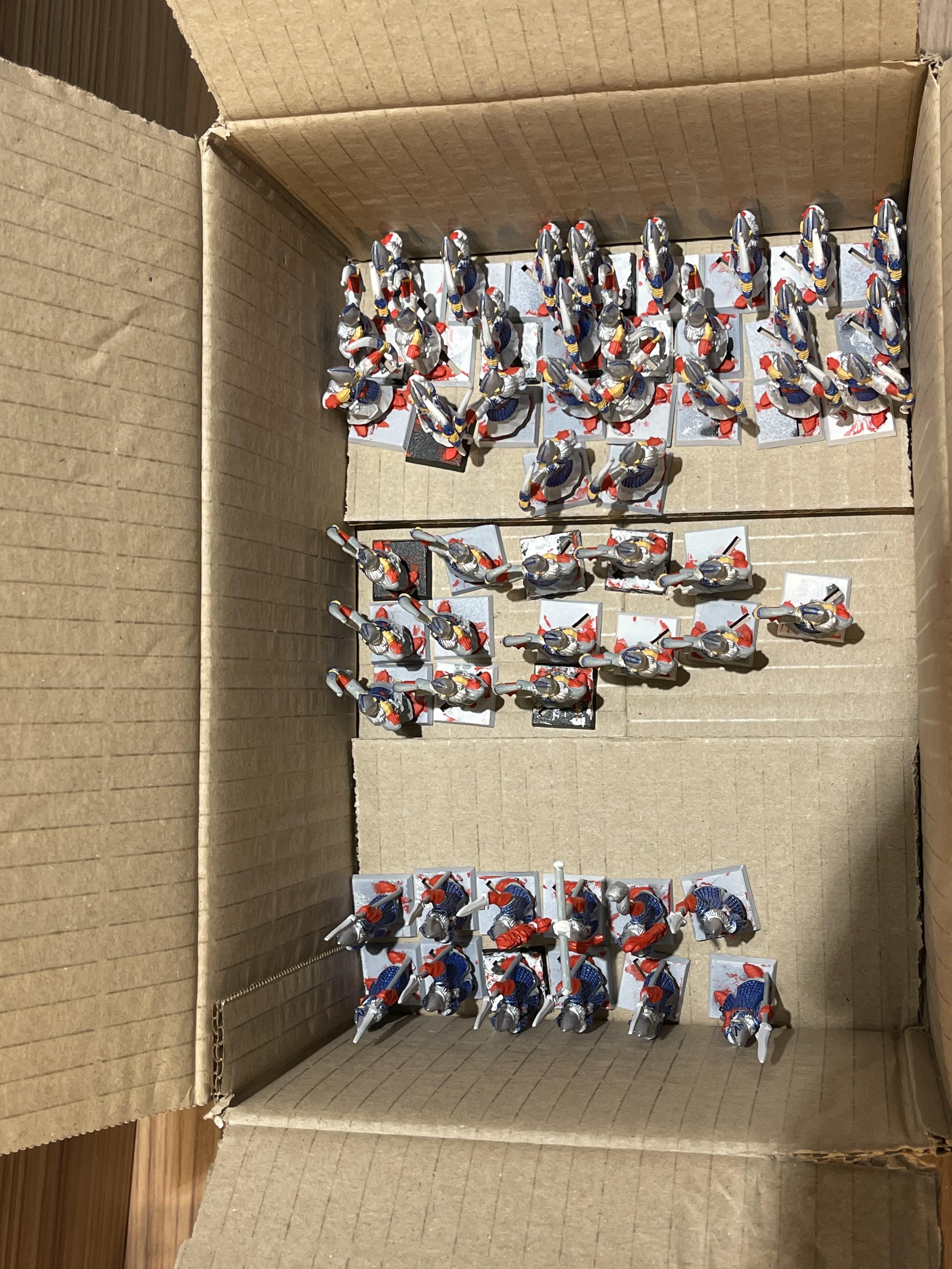 5th Edition, Archers, High Elves, Spearmen, Warhammer Fantasy, Work In Progress