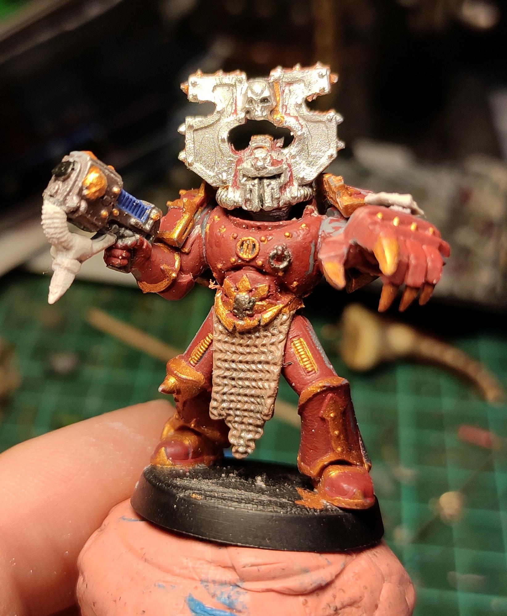 Berserk, Berserkers, Berzerk, Berzerker, Blood For The Blood God, Chaos, Chaos Space Marines, Conversion, Eavy Metal, Heresy, Heretic Astartes, Infantry, Khorne, Kitbash, Out Of Production, Plasma Pistol, Power Fist, Rebuild, Skull Champion, Skulls For Skull Throne, Traitor Legions, Warhammer 40,000, Work In Progress, World Eaters