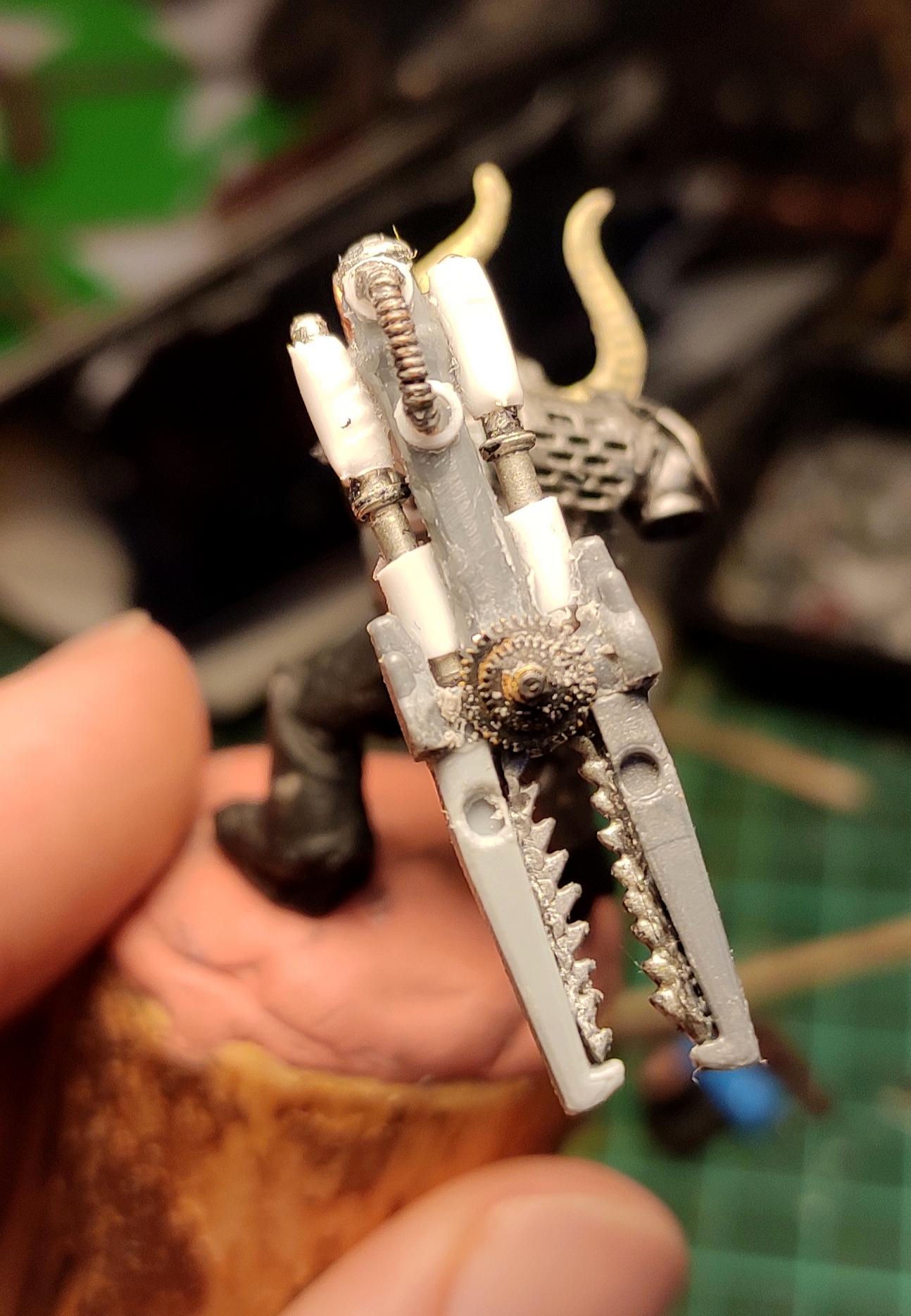 Chaos, Chaos Space Marines, Conversion, Heresy, Heretic Astartes, Infantry, Iron Warriors, Iron Within, Iron Without!, Kitbash, Scratch Build, Servo Arm, Traitor Legions, Warhammer 40,000, Work In Progress