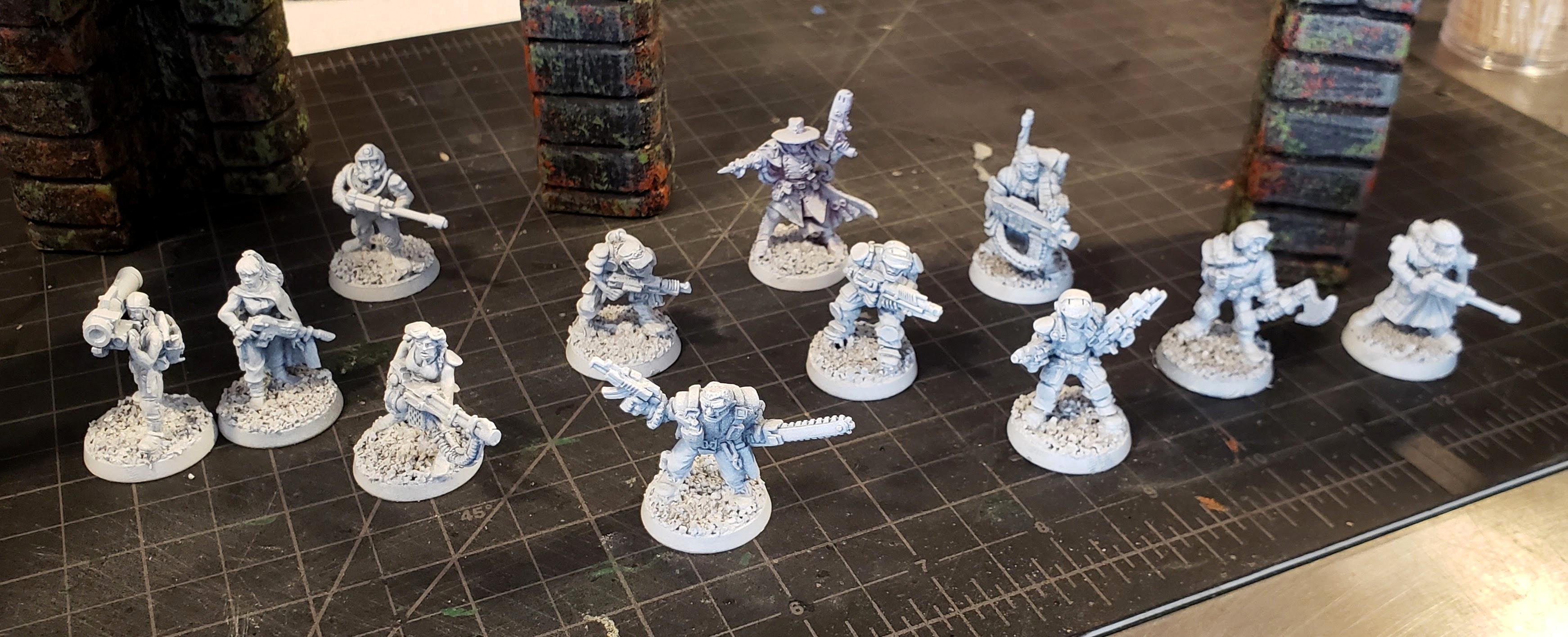 First round of classics, ready for paint