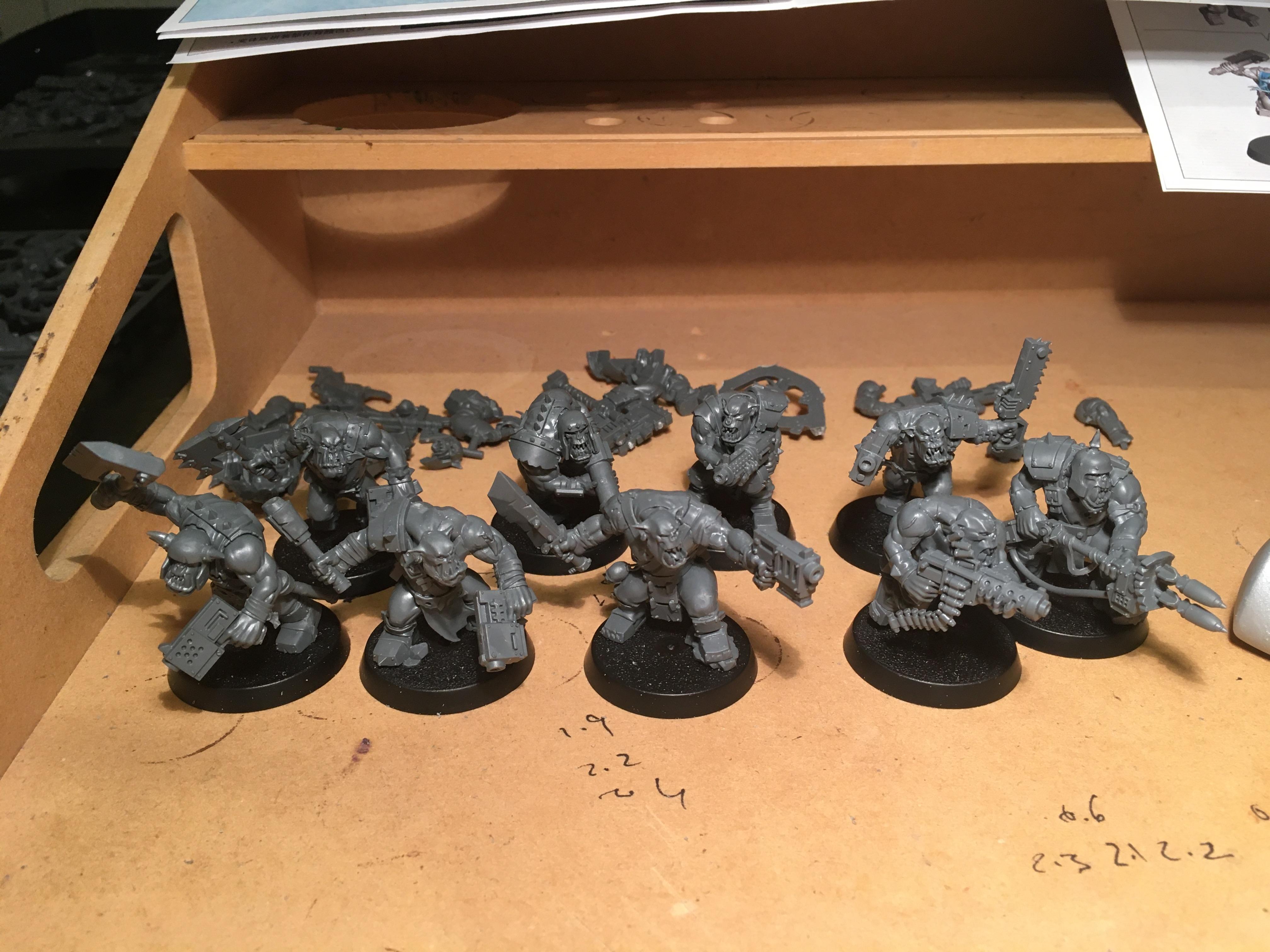 Boy, Orks, Warhammer 40,000, Work In Progress