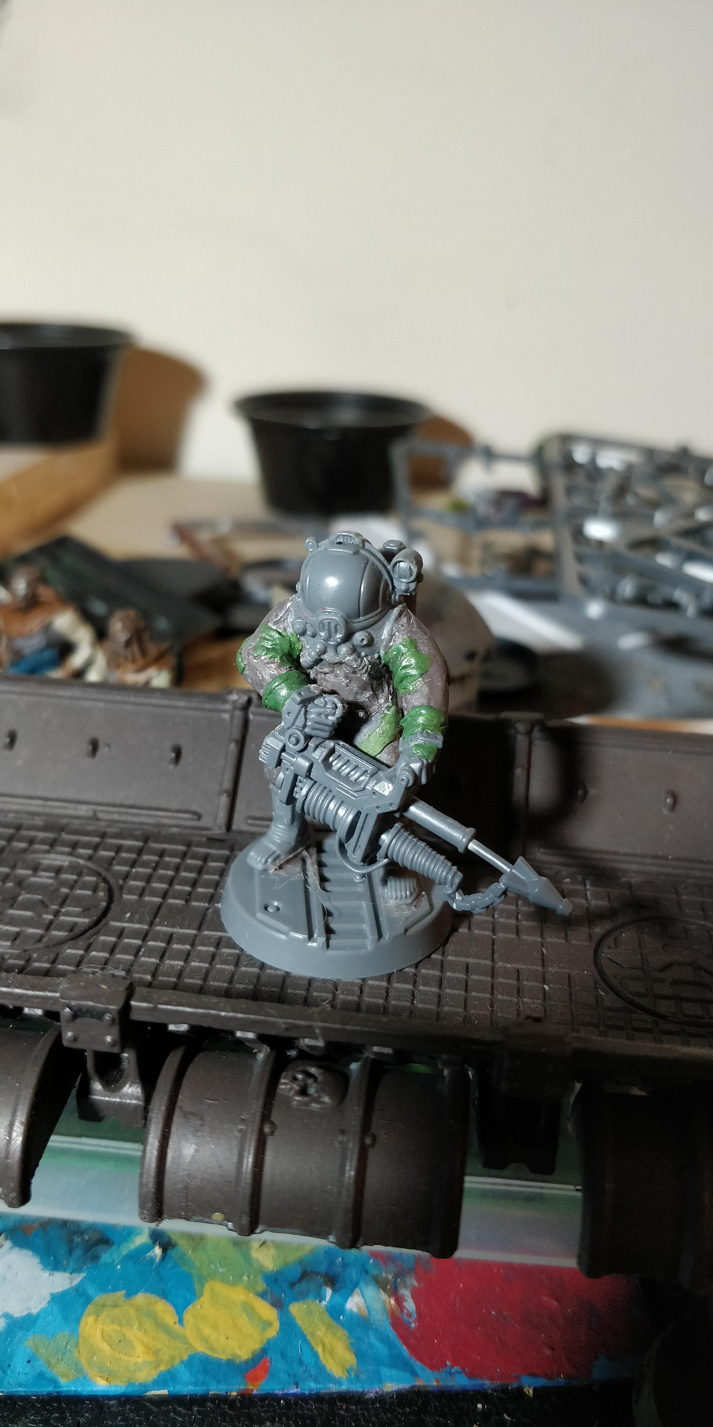 Diver, Harpoon Gun, N17, Necromunda, Sump